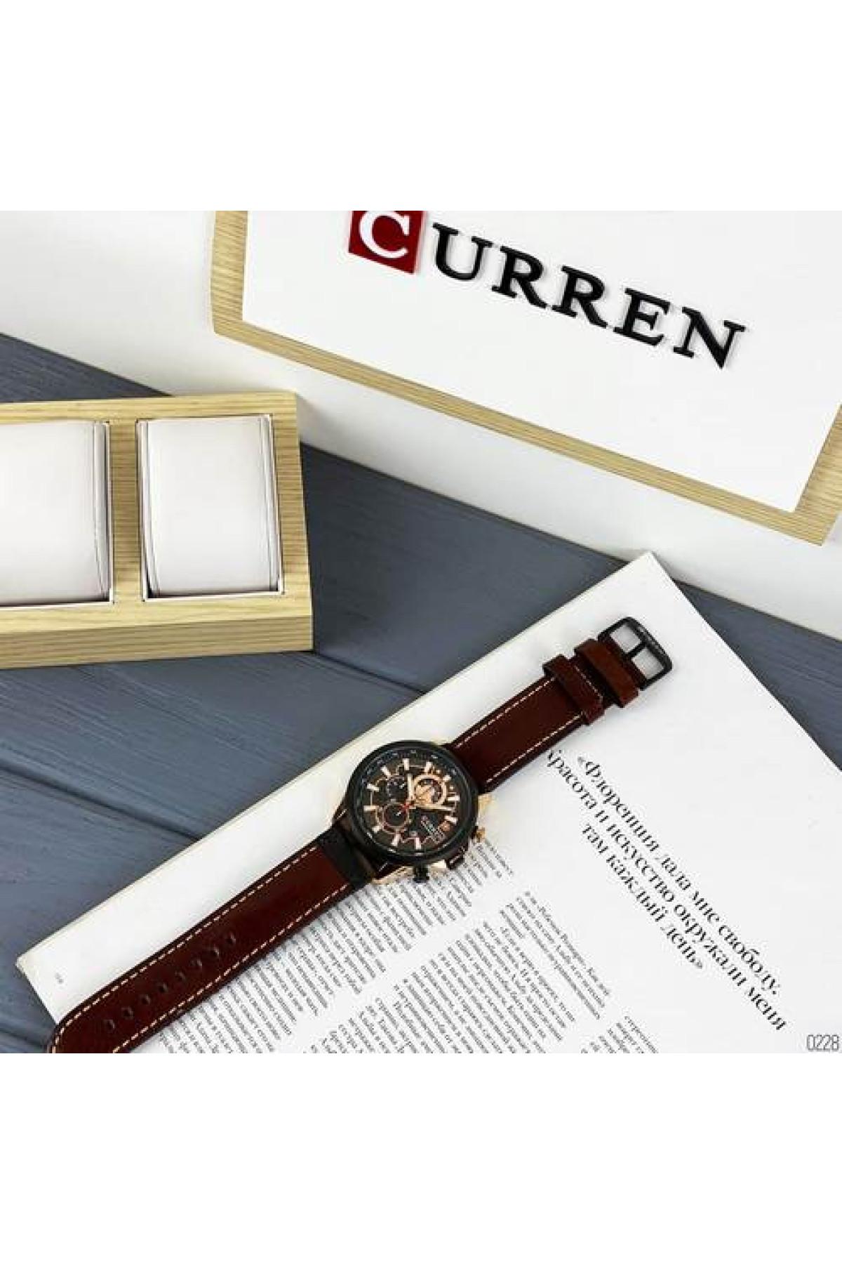 Наручні годинники Curren Curren Curren 8380 Black-Cuprum-Dark Brown