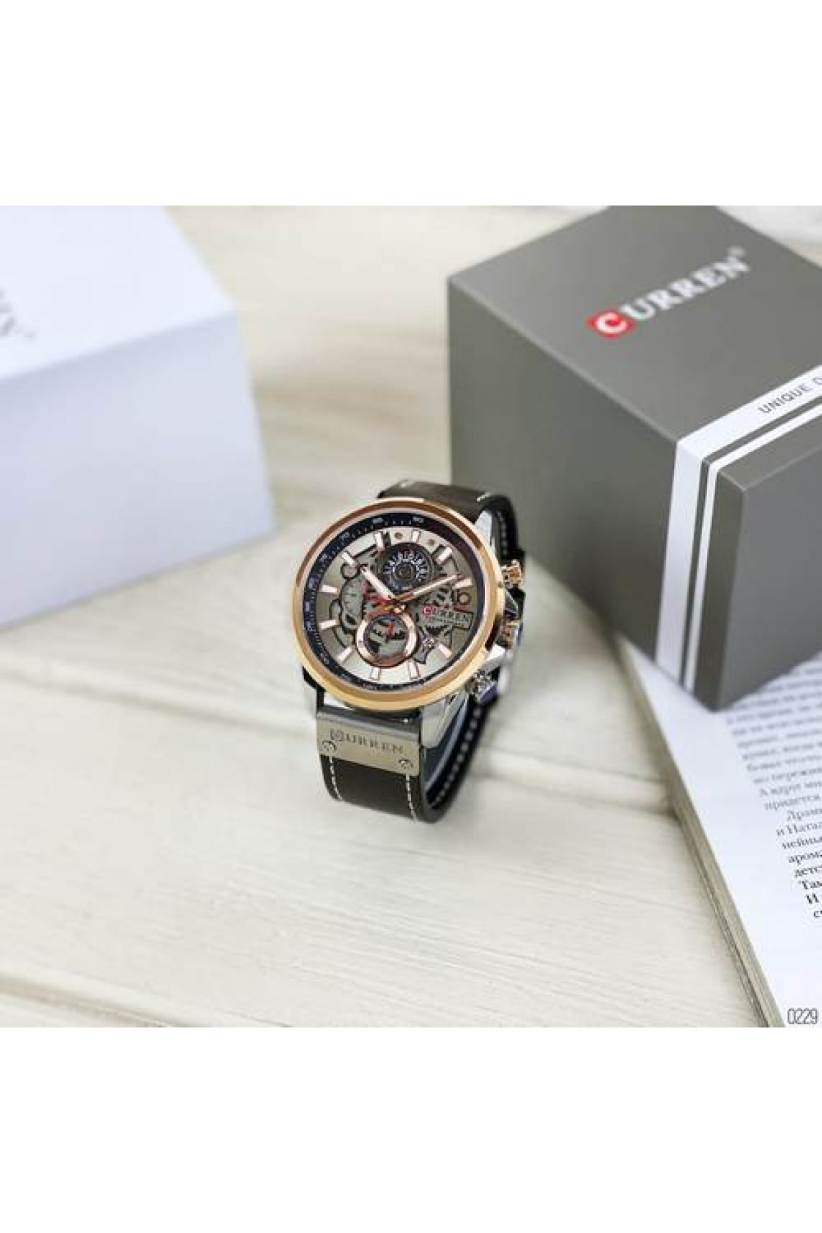Наручні годинники Curren Curren Curren 8380 Cuprum-Silver-Brown