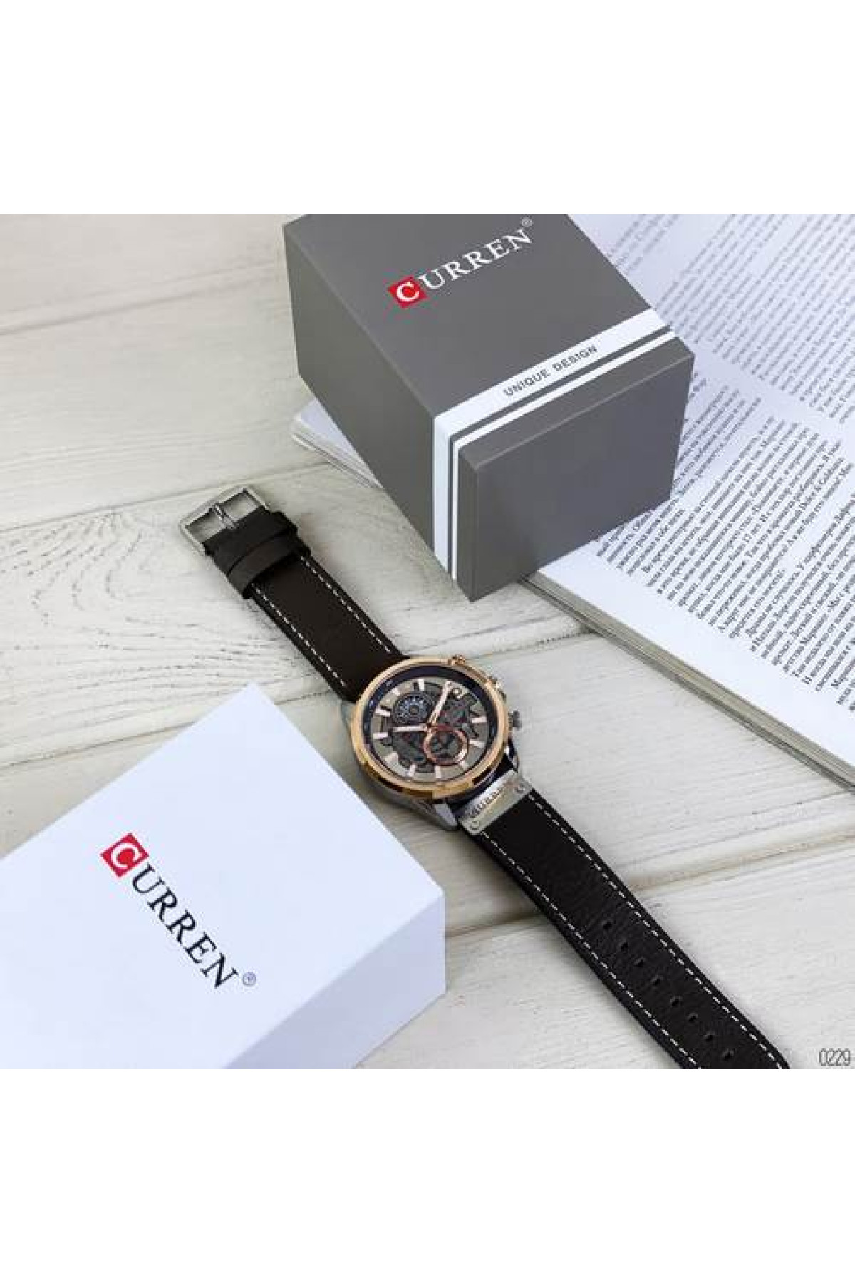 Наручні годинники Curren Curren Curren 8380 Cuprum-Silver-Brown