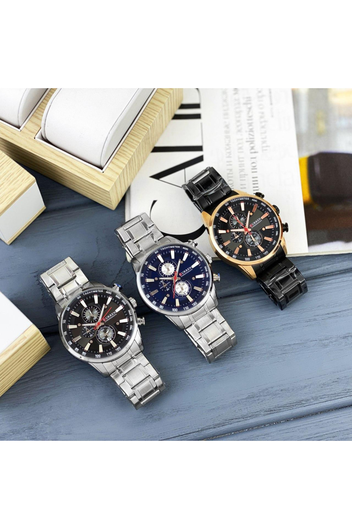 Наручні годинники Curren Curren Curren 8351 Silver-Blue