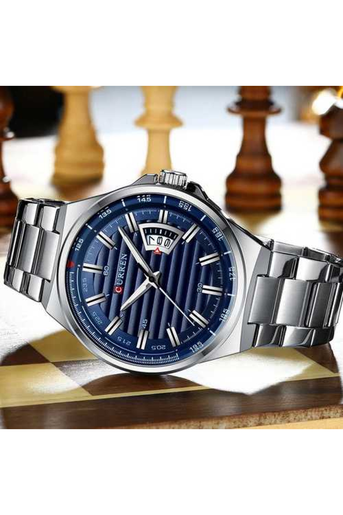 Наручні годинники Curren Curren Curren 8375 Silver-Blue