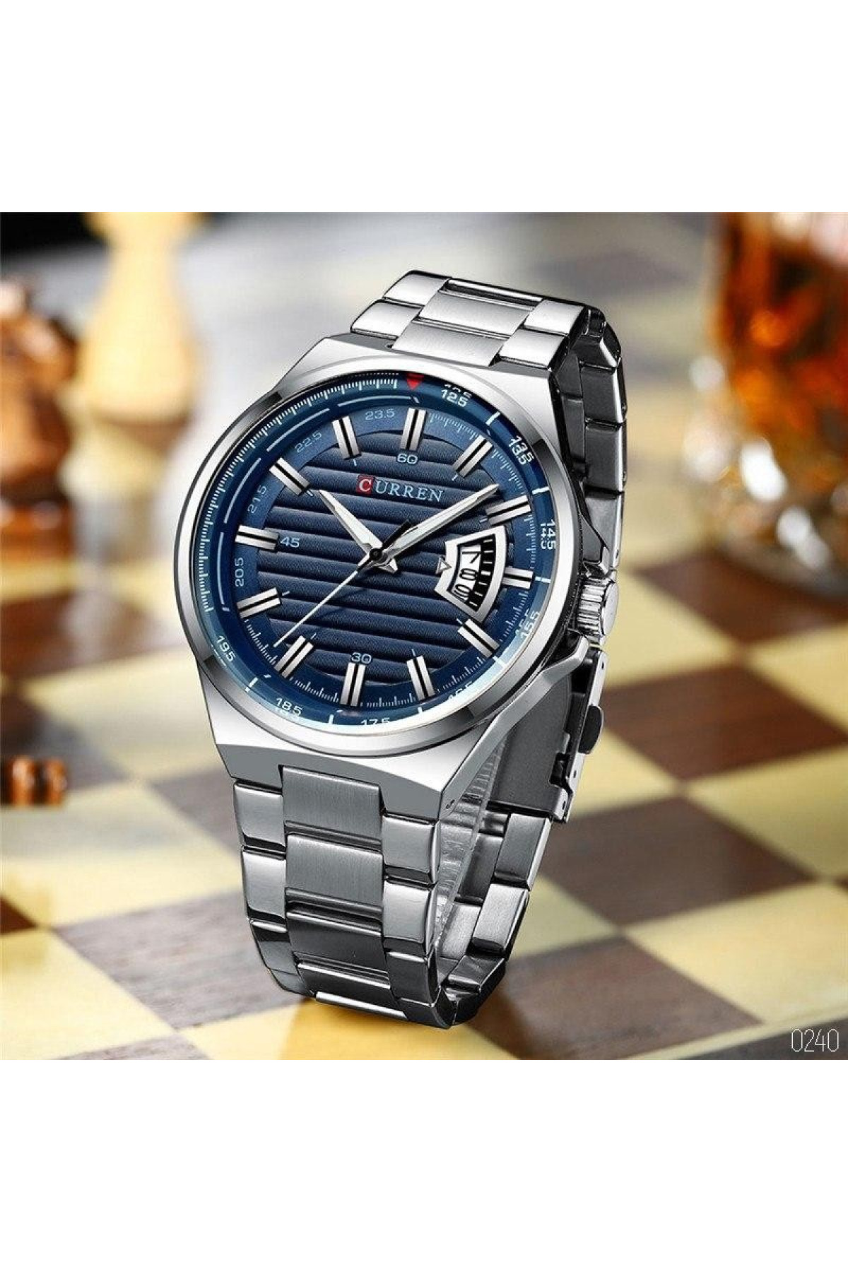 Наручні годинники Curren Curren Curren 8375 Silver-Blue
