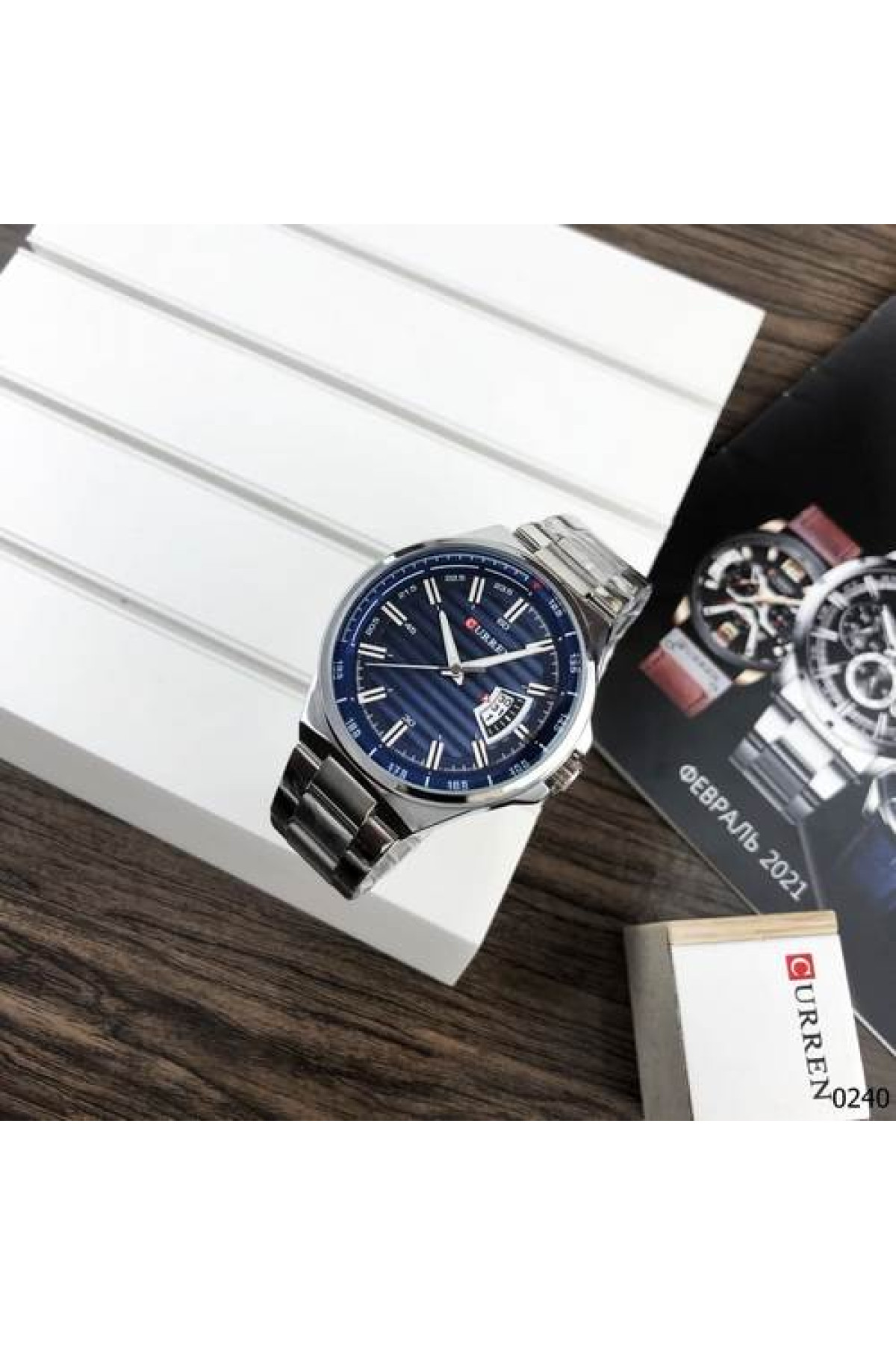 Наручні годинники Curren Curren Curren 8375 Silver-Blue