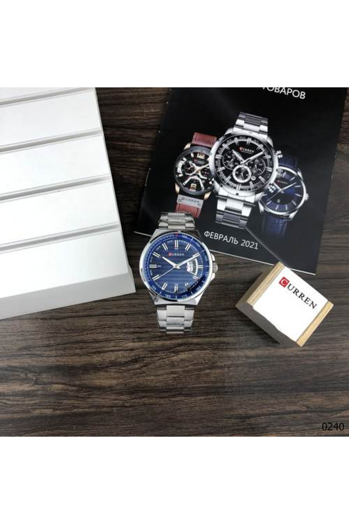 Наручні годинники Curren Curren Curren 8375 Silver-Blue
