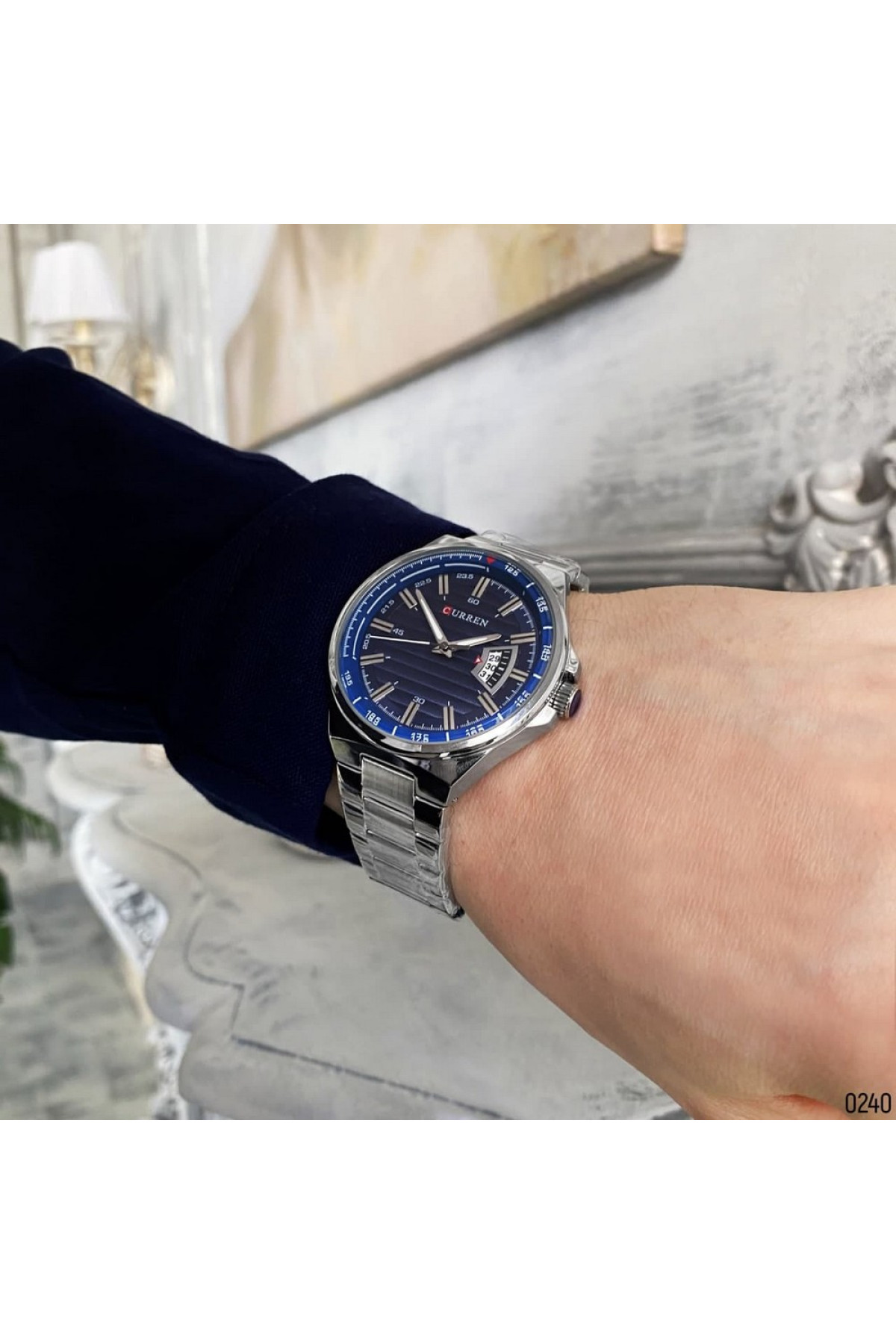 Наручні годинники Curren Curren Curren 8375 Silver-Blue