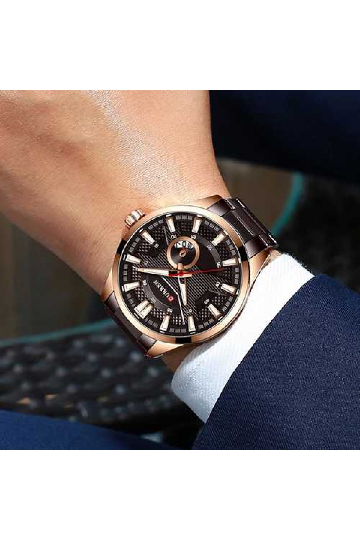 Наручні годинники Curren Curren Curren 8372 Brown-Cuprum