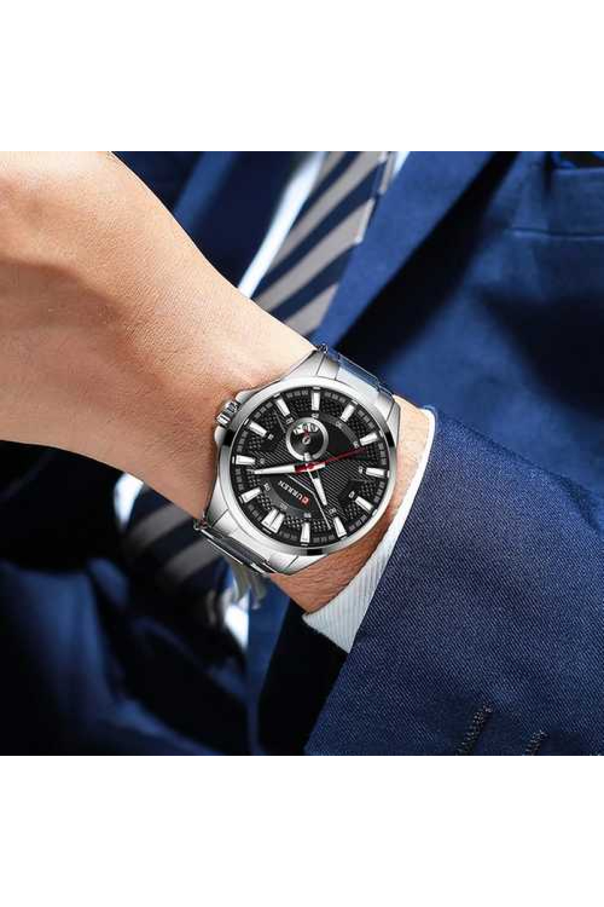 Наручні годинники Curren Curren Curren 8372 Silver-Black