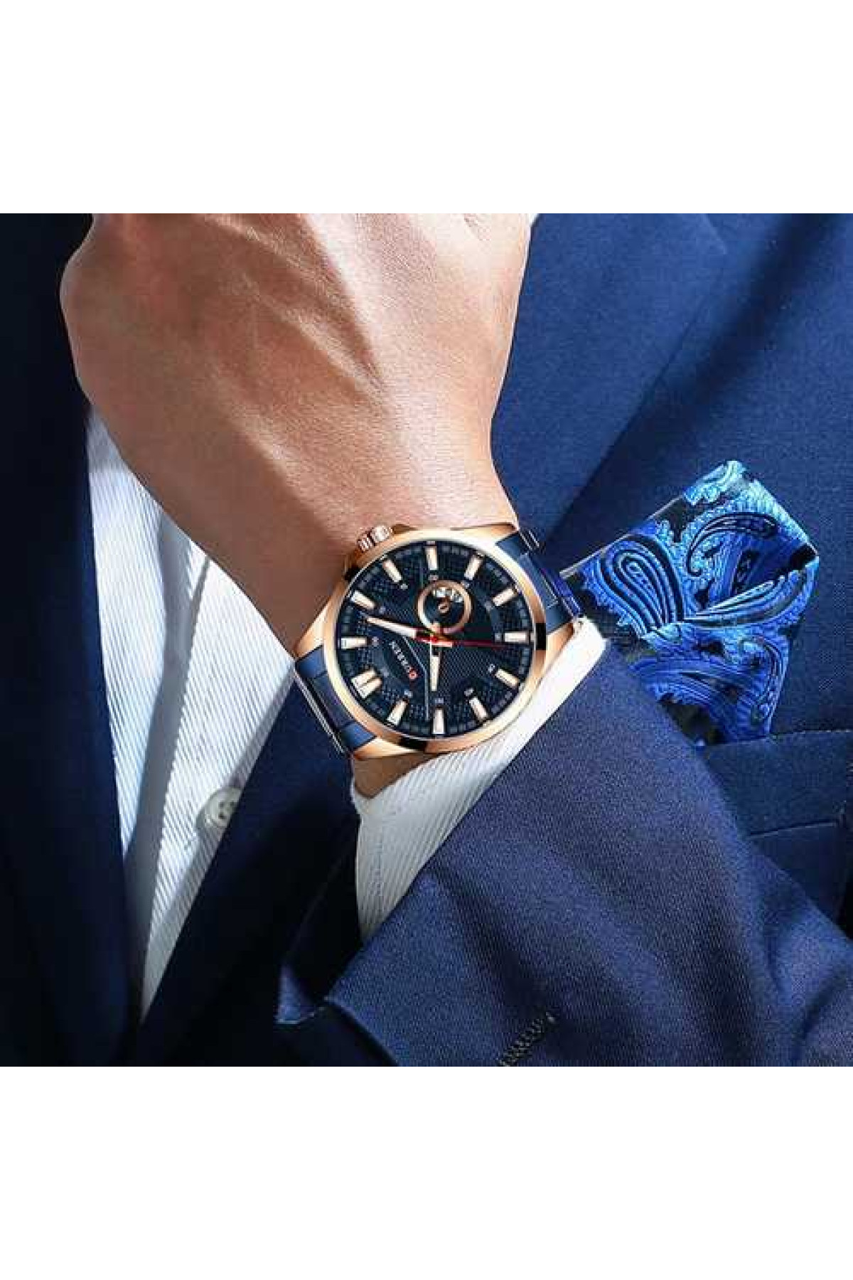Наручні годинники Curren Curren Curren 8372 Blue-Cuprum