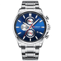 Наручні годинники Curren Curren Curren 8368 Silver-Blue-Silver