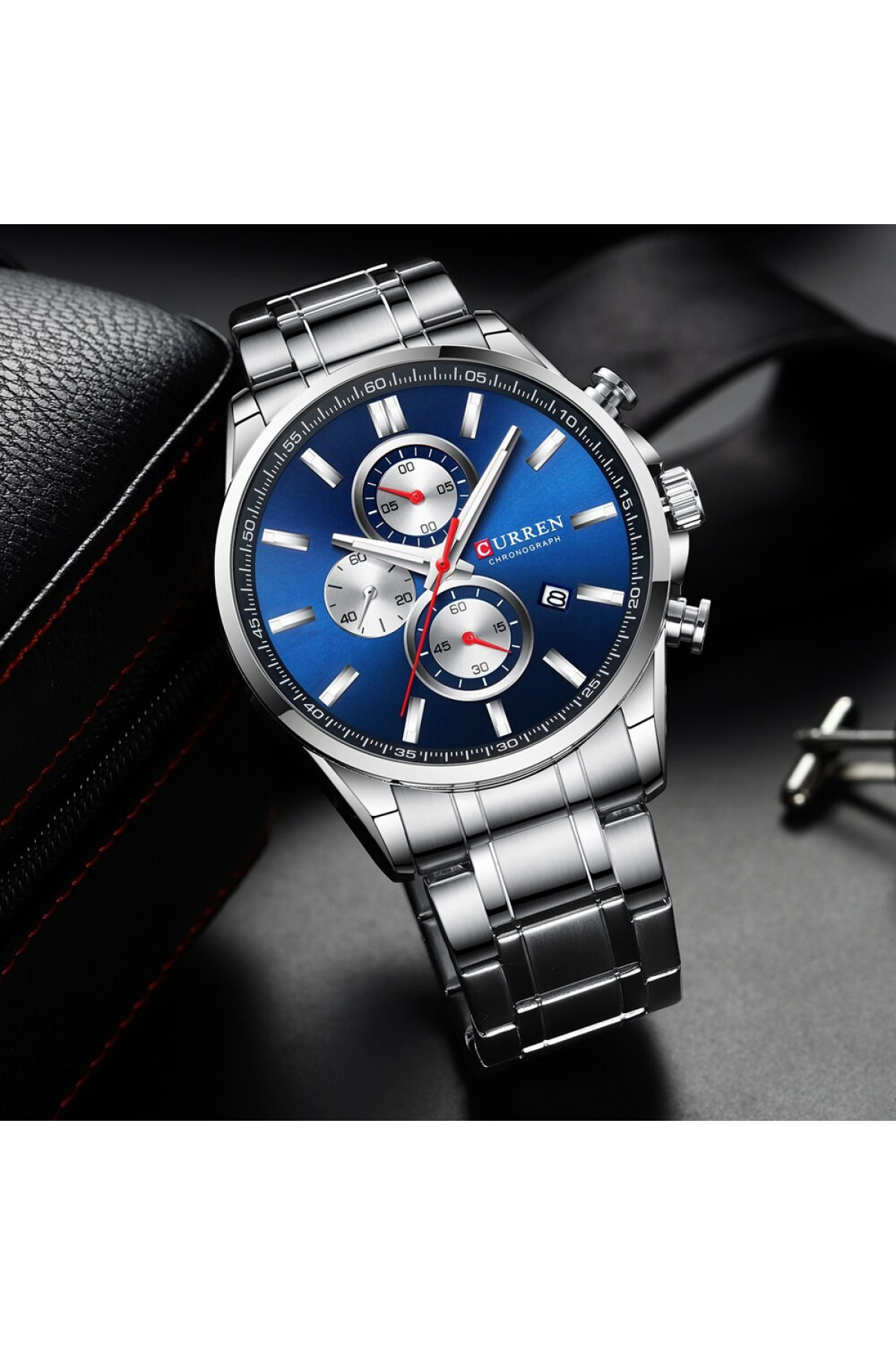 Наручні годинники Curren Curren Curren 8368 Silver-Blue-Silver