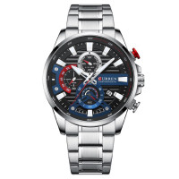 Наручні годинники Curren Curren Curren 8415 Silver-Black-Blue