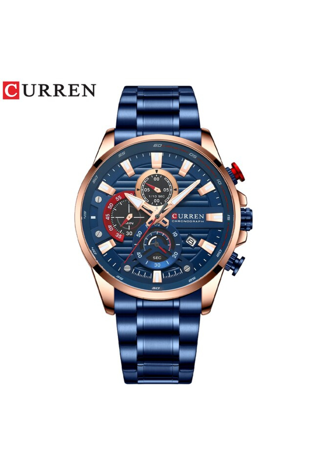 Наручні годинники Curren Curren Curren 8415 Blue-Gold