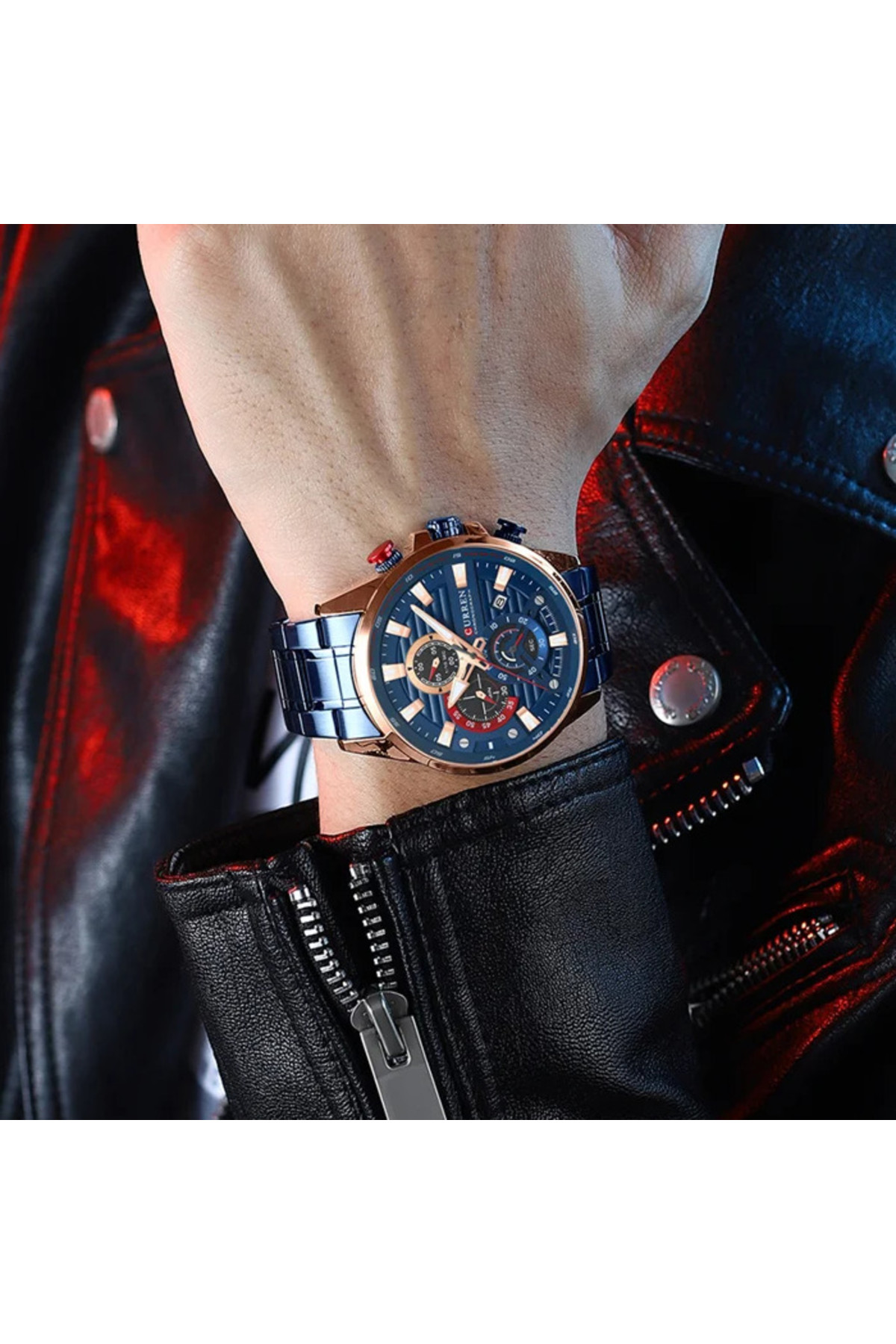 Наручні годинники Curren Curren Curren 8415 Blue-Gold