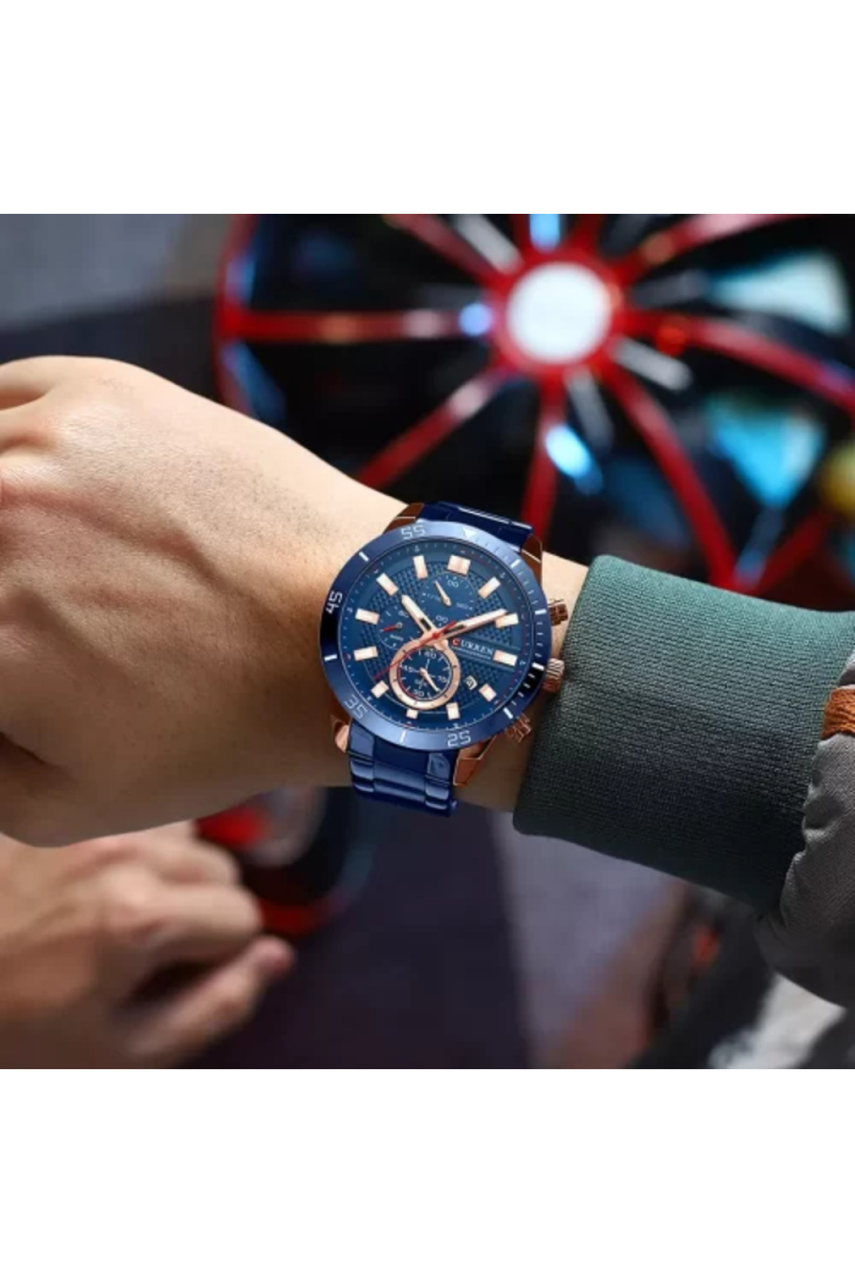 Наручні годинники Curren Curren Curren 8417 Blue-Gold