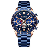 Наручні годинники Curren Curren Curren 8418 Blue-Gold