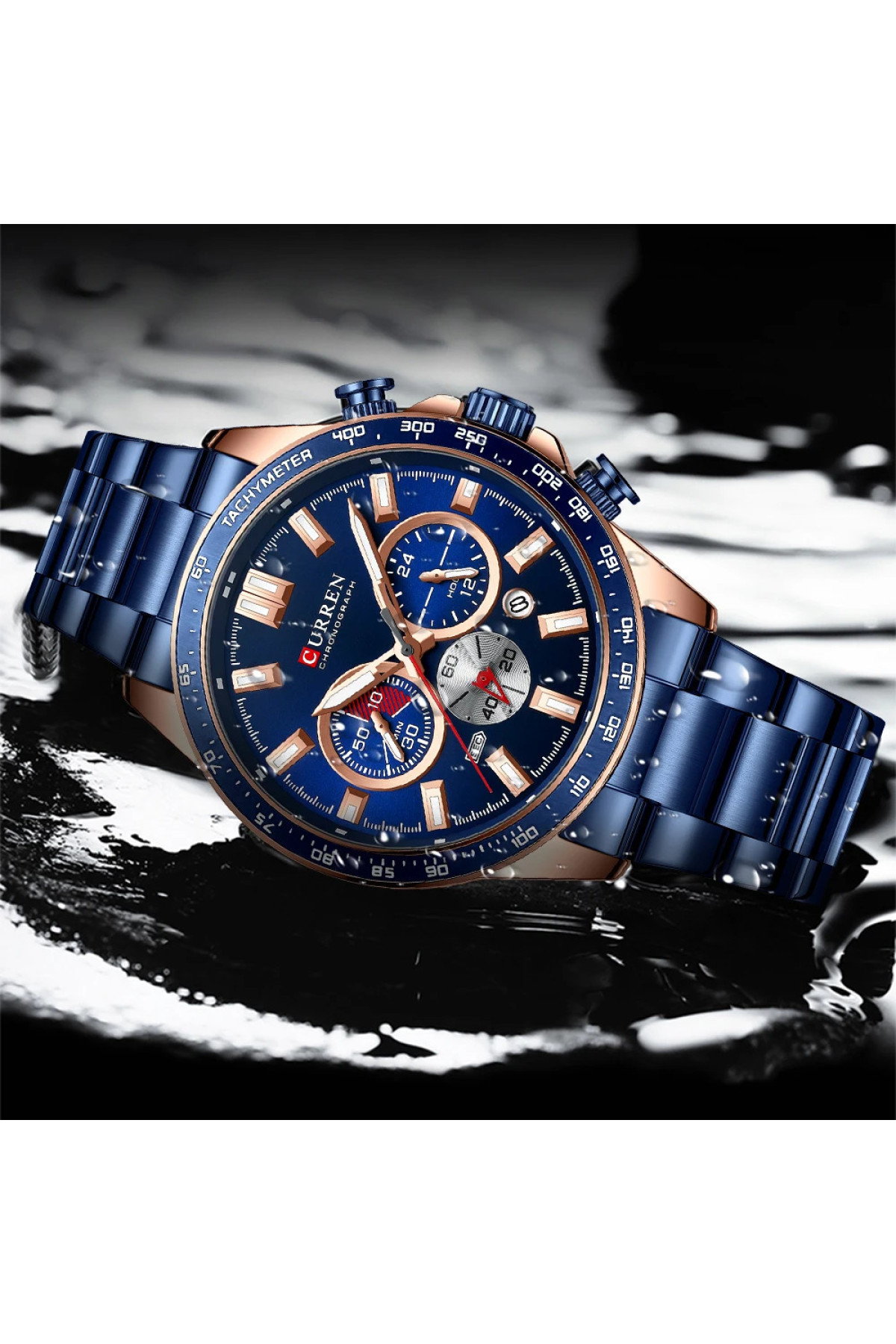 Наручні годинники Curren Curren Curren 8418 Blue-Gold