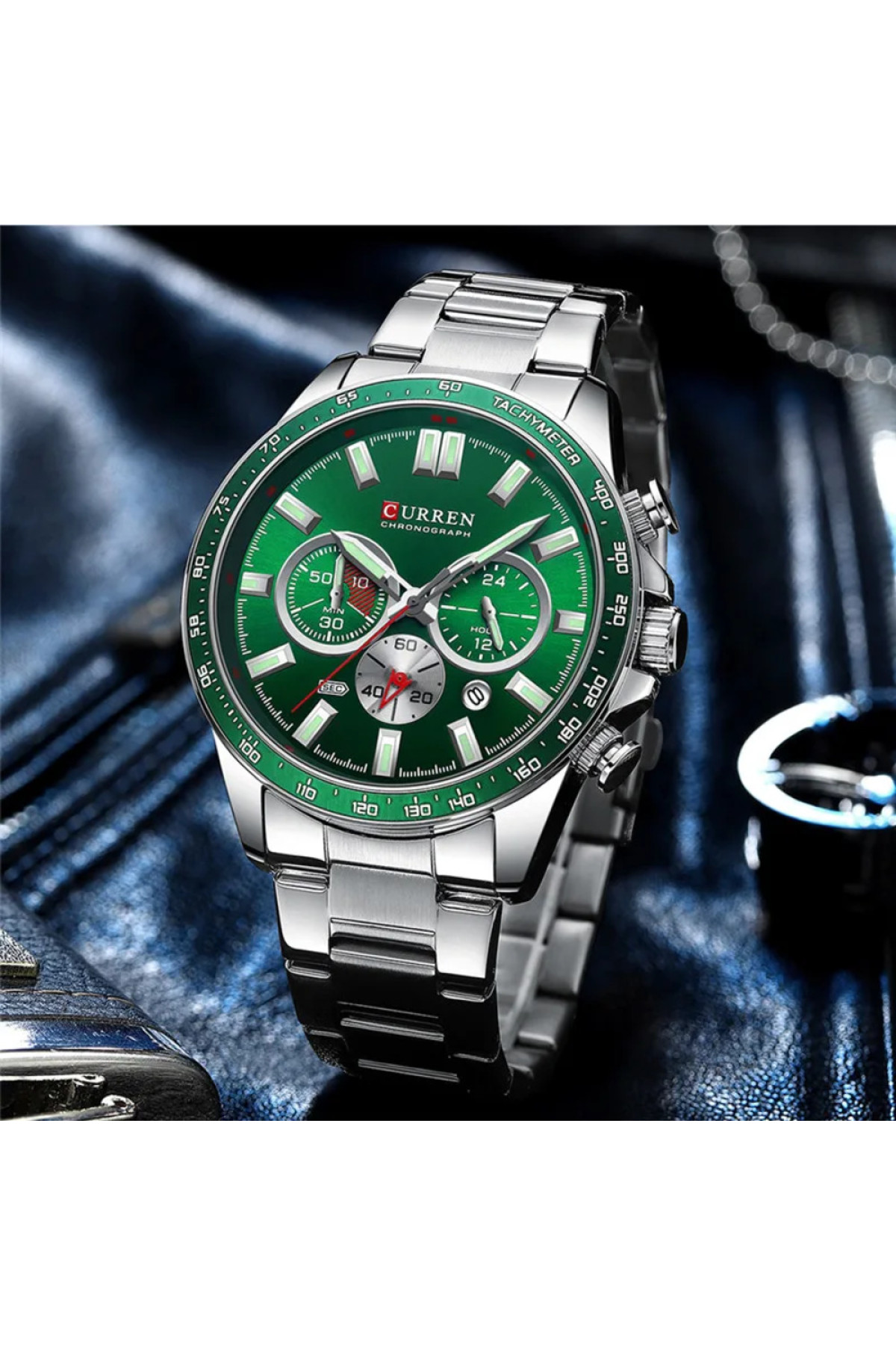 Наручні годинники Curren Curren Curren 8418 Silver-Green