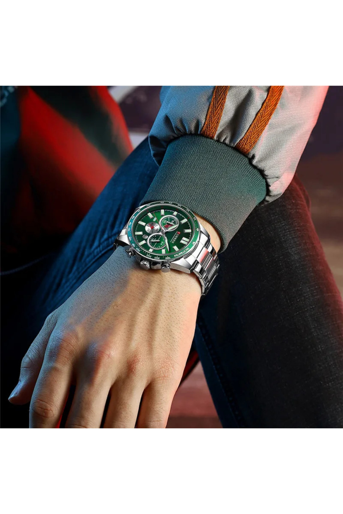 Наручні годинники Curren Curren Curren 8418 Silver-Green