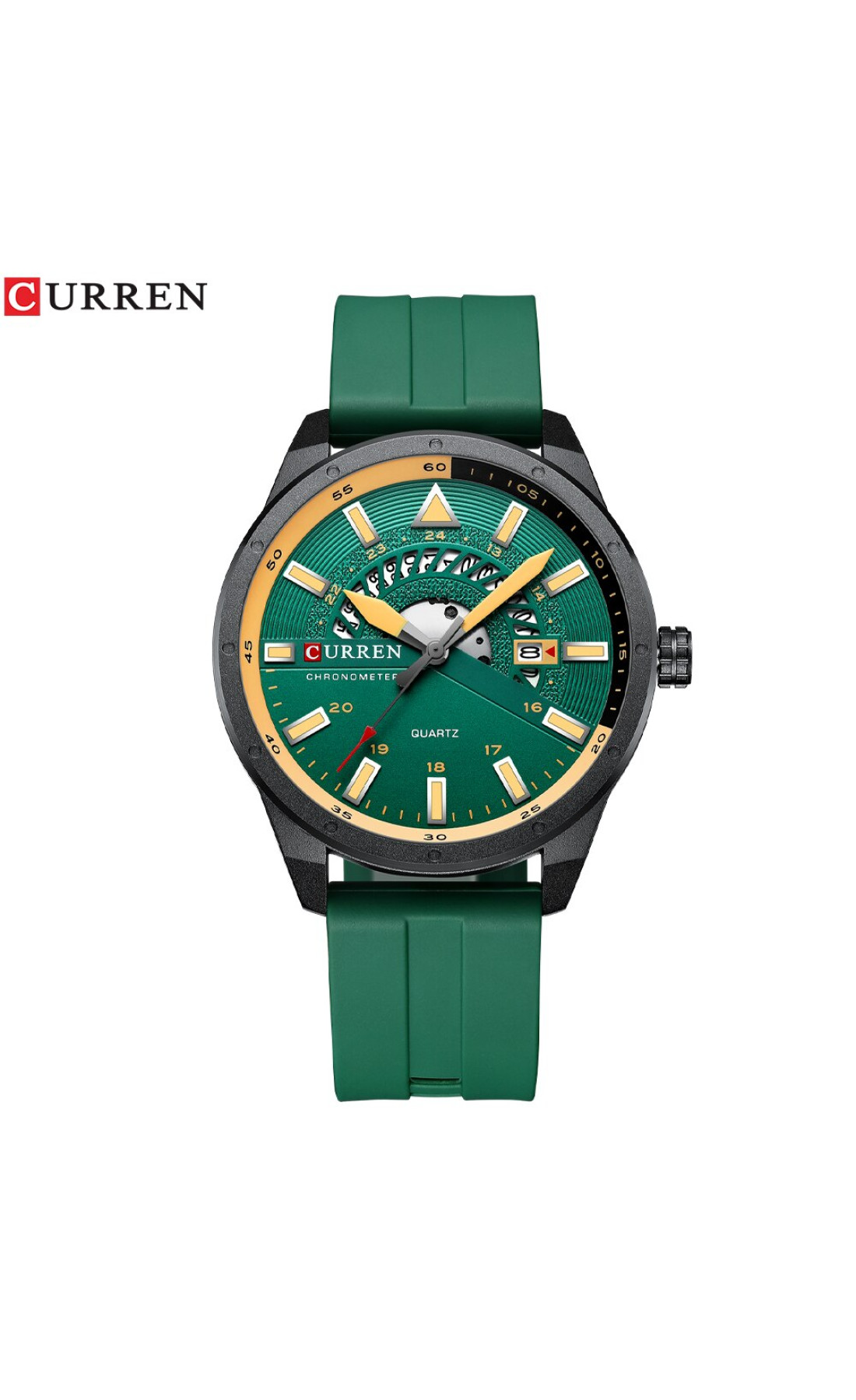 Наручні годинники Curren Curren Curren 8421 Green-Black-Yellow