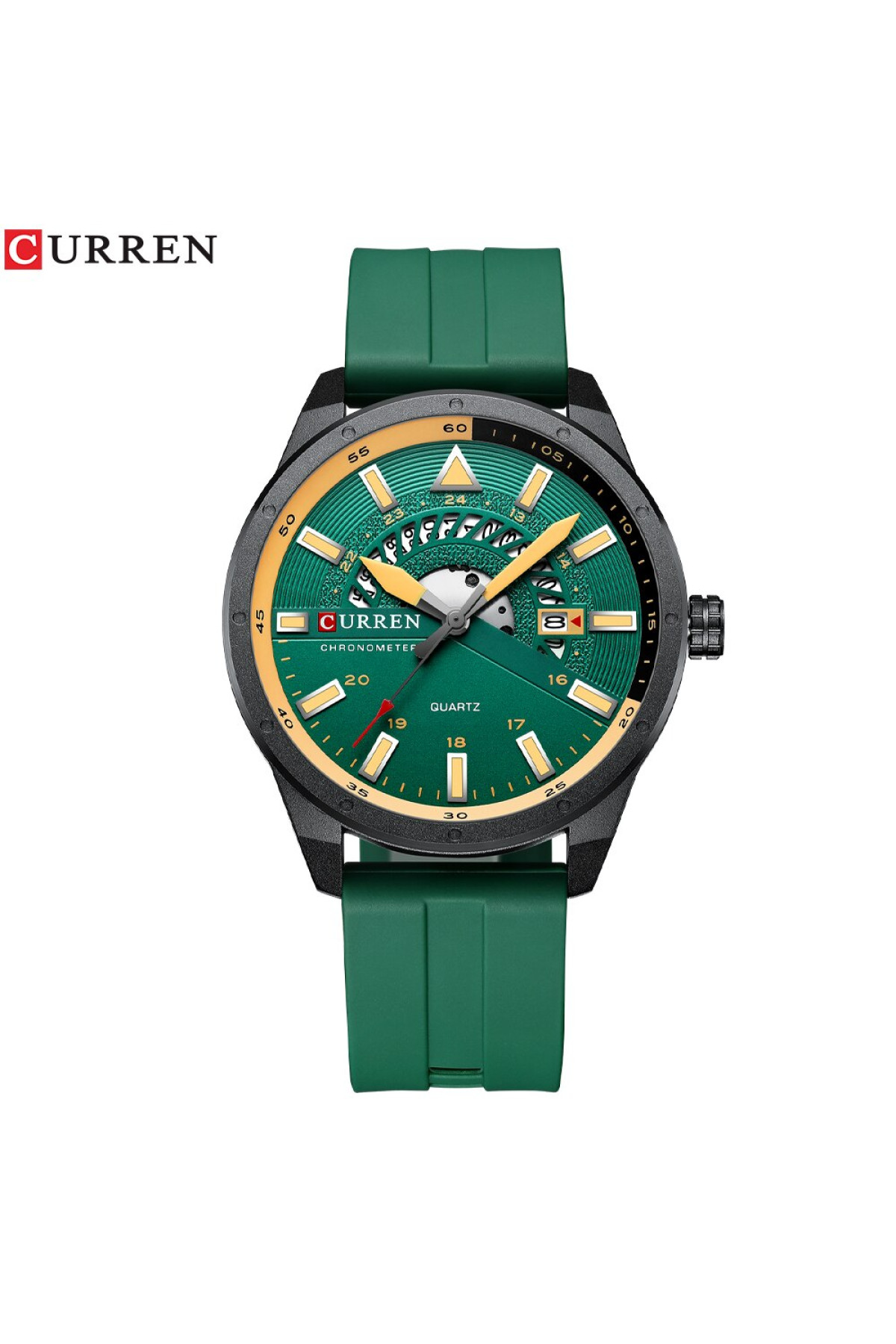 Наручні годинники Curren Curren Curren 8421 Green-Black-Yellow