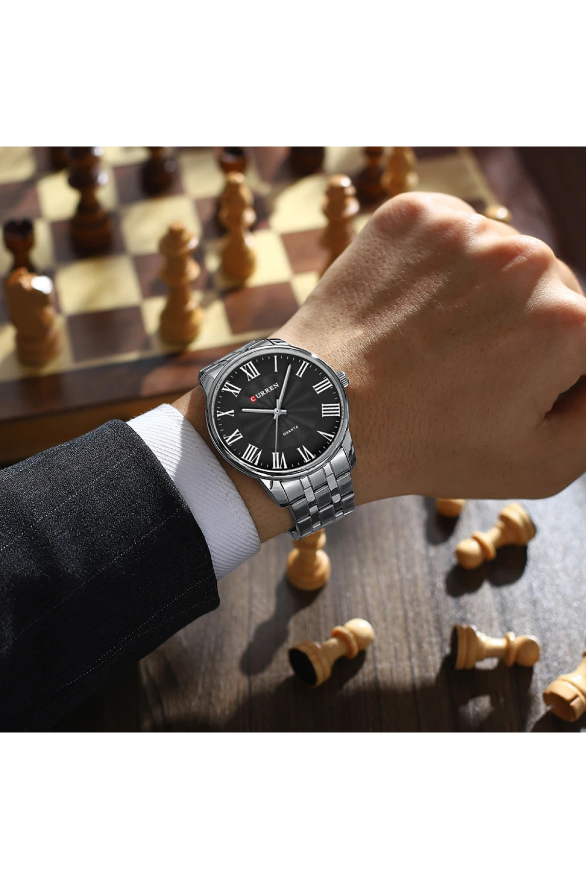 Наручні годинники Curren Curren Curren 8422 Silver-Black