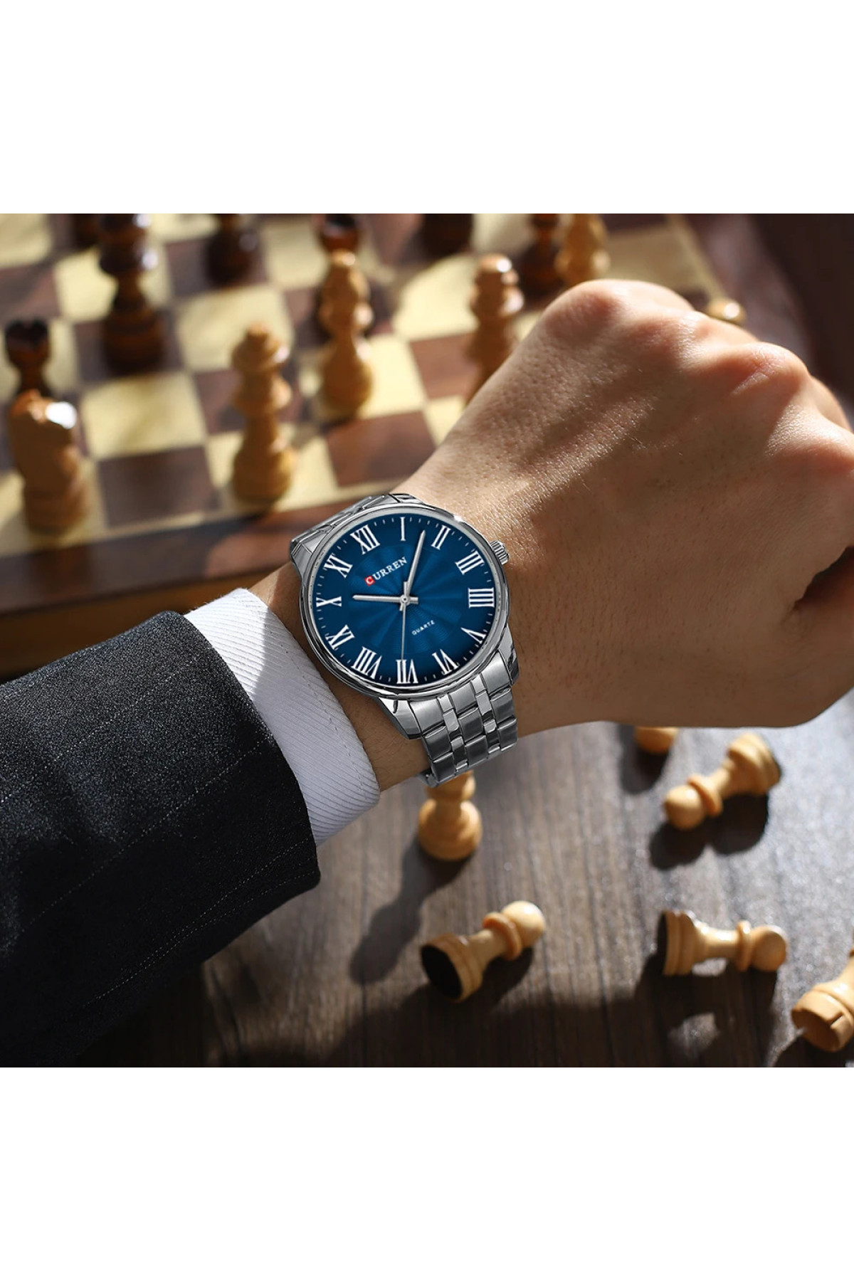 Наручні годинники Curren Curren Curren 8422 Silver-Blue