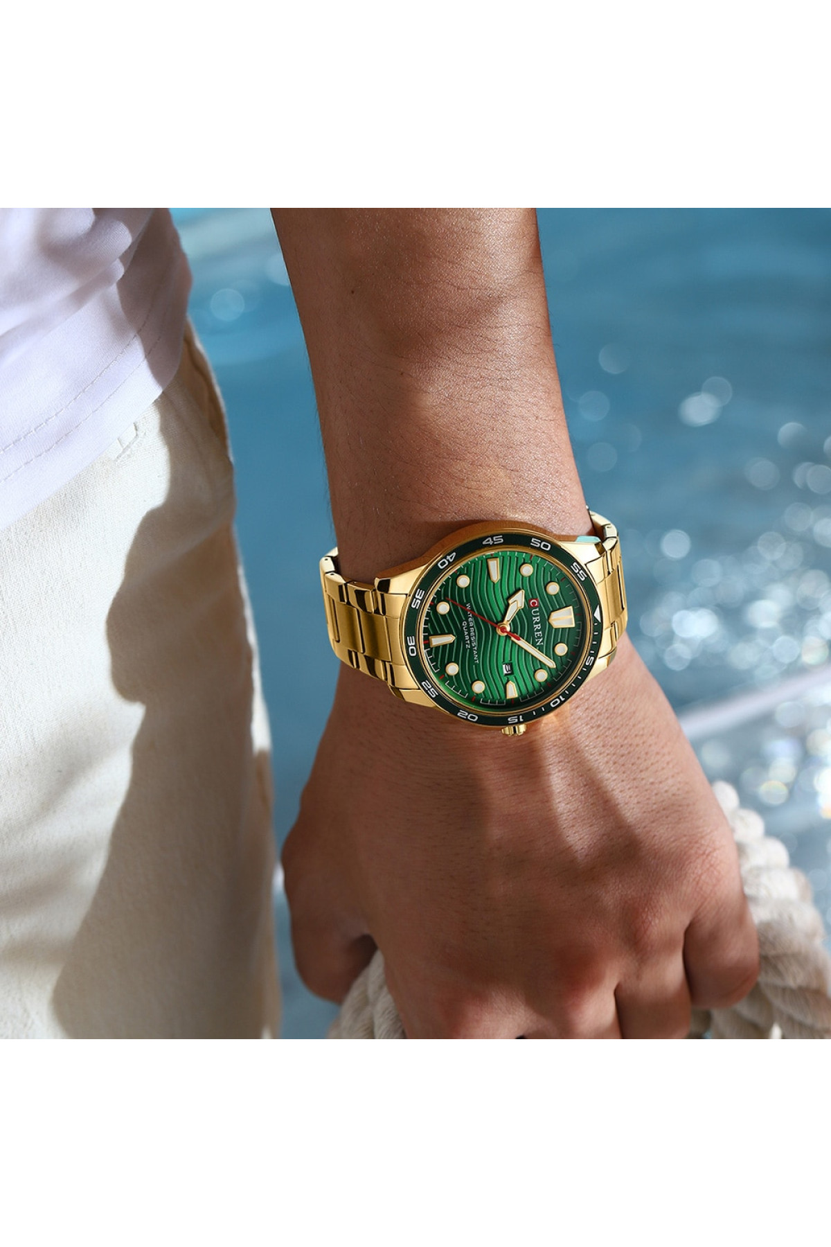 Наручні годинники Curren Curren Curren 8426 Gold-Green