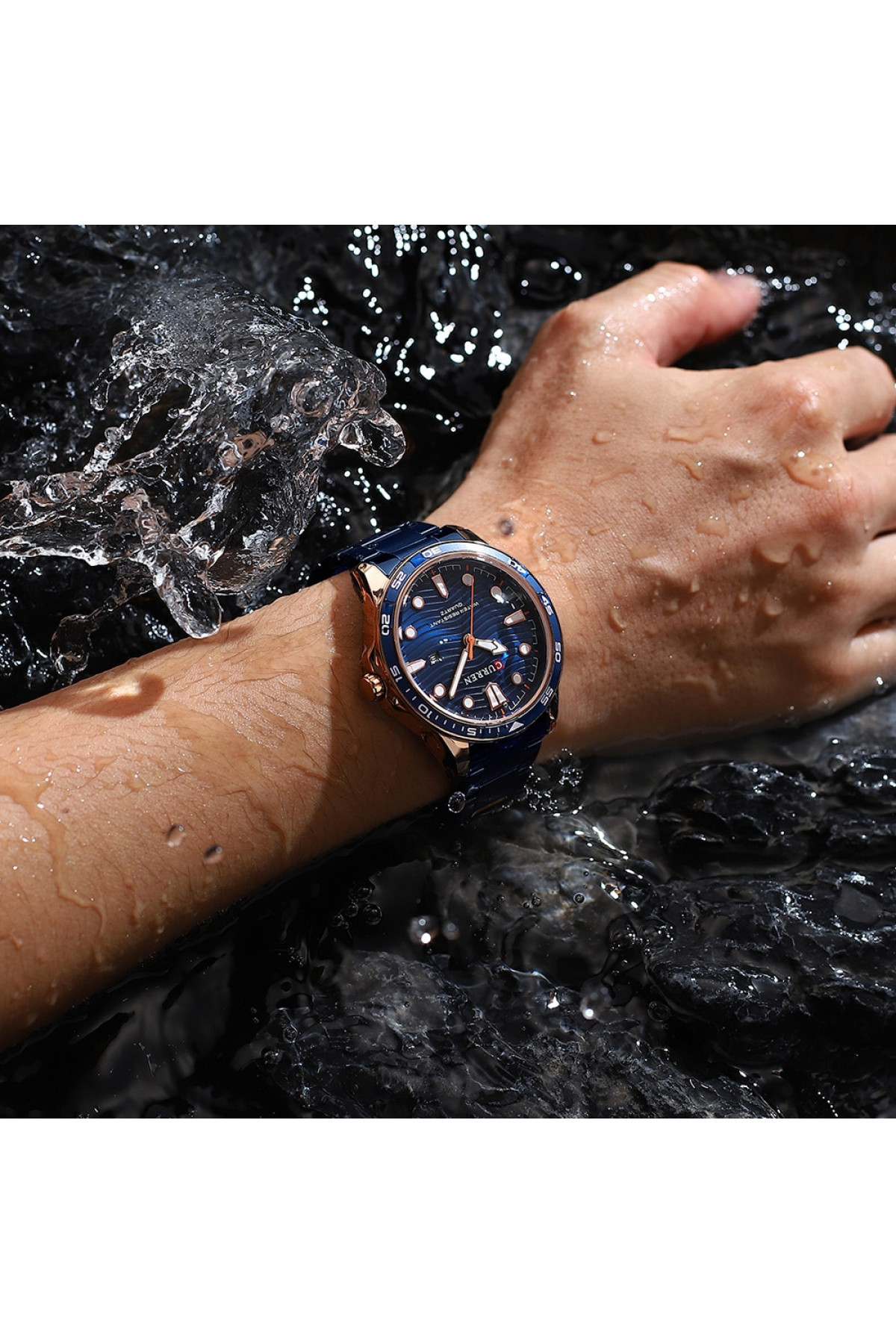 Наручні годинники Curren Curren Curren 8426 Blue-Gold