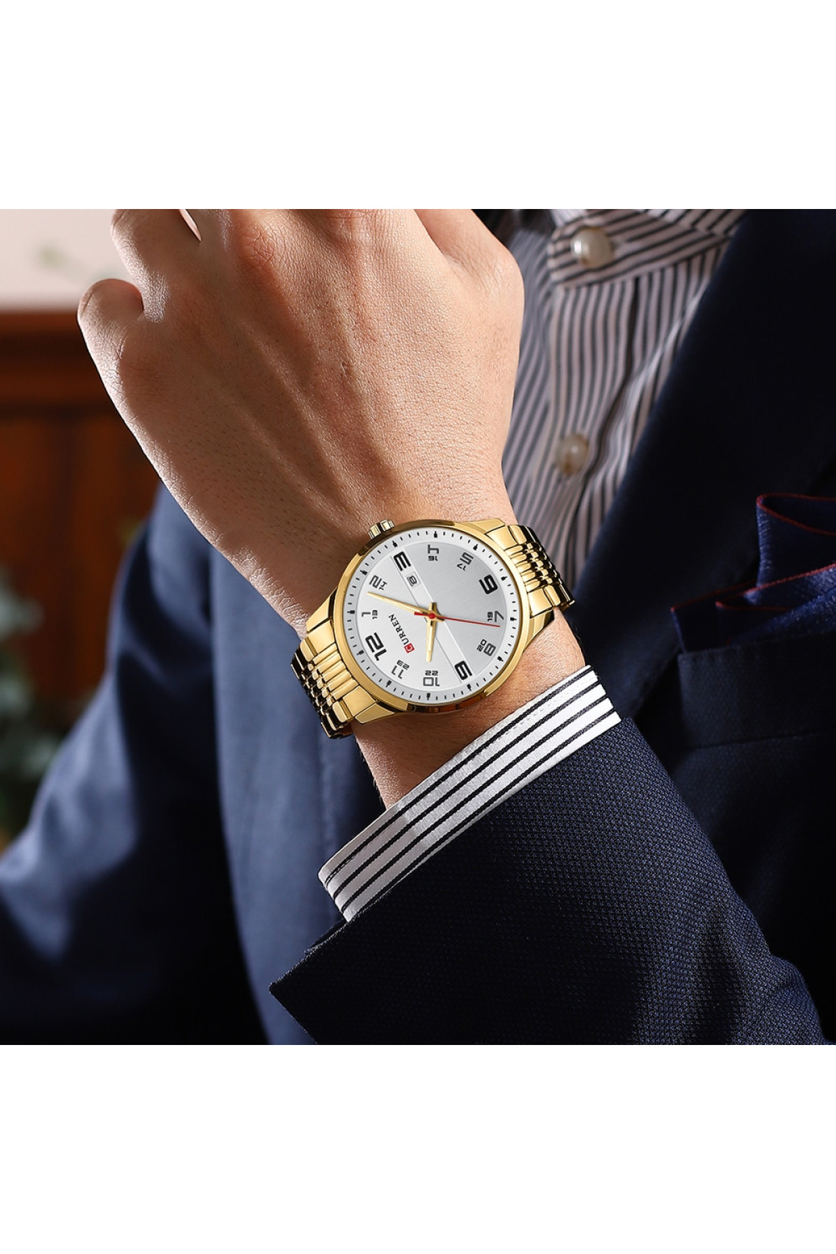 Наручні годинники Curren Curren Curren 8411 Gold-White