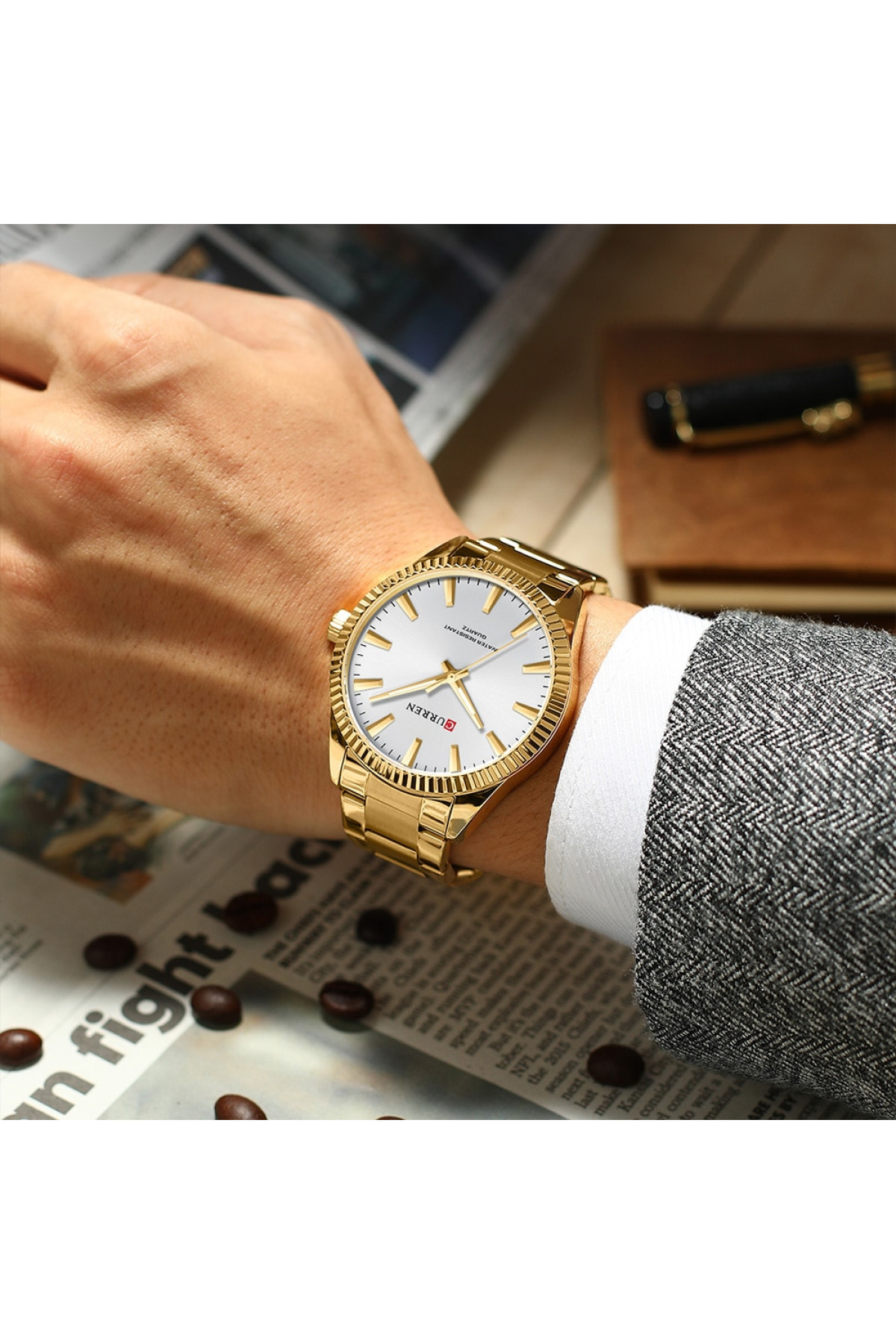 Наручні годинники Curren Curren Curren 8425 Gold-White