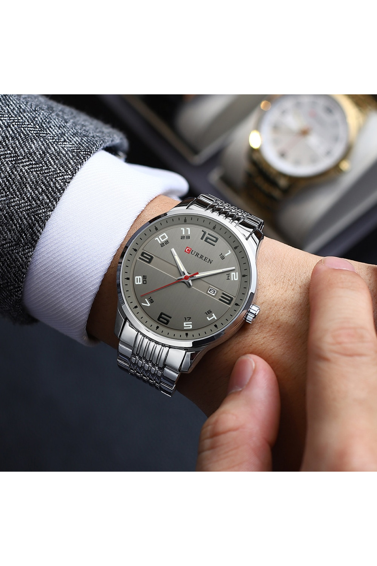 Наручні годинники Curren Curren Curren 8411 Silver-Grey