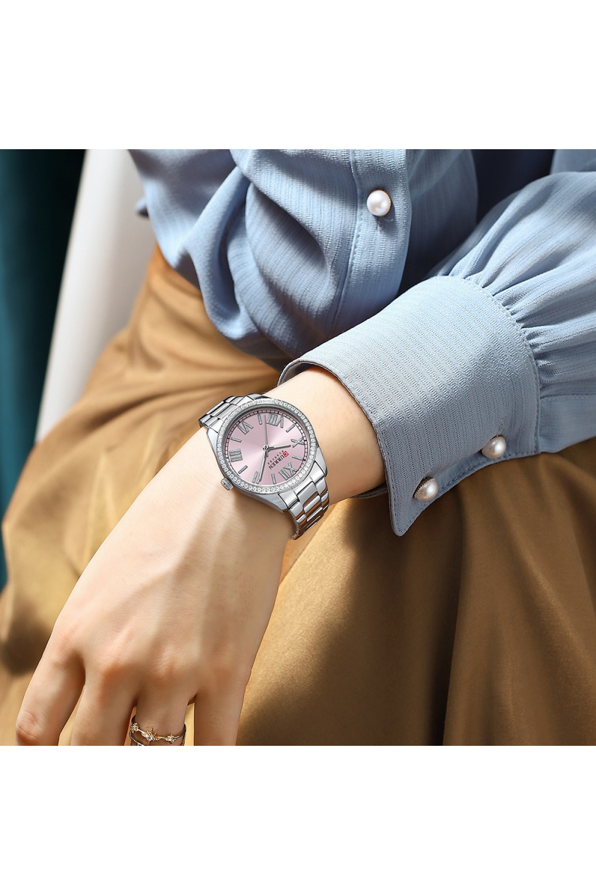 Наручні годинники Curren Curren Curren 9088 Silver-Pink