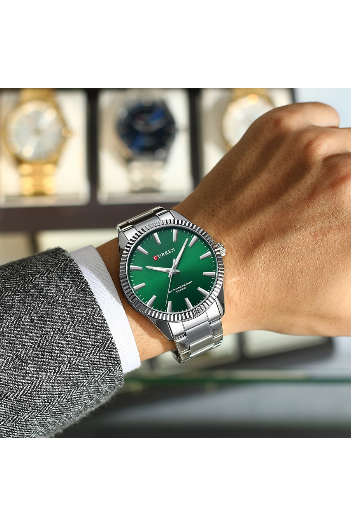 Наручні годинники Curren Curren Curren 8425 Silver-Green