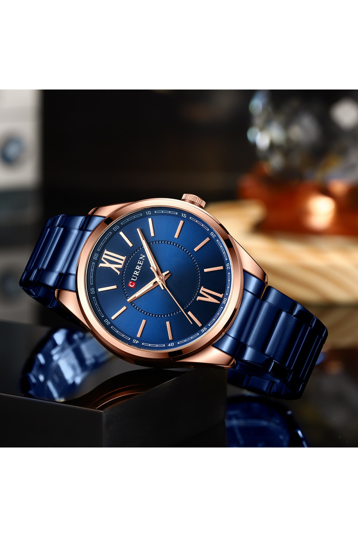Наручні годинники Curren Curren Curren 8423 Blue-Gold