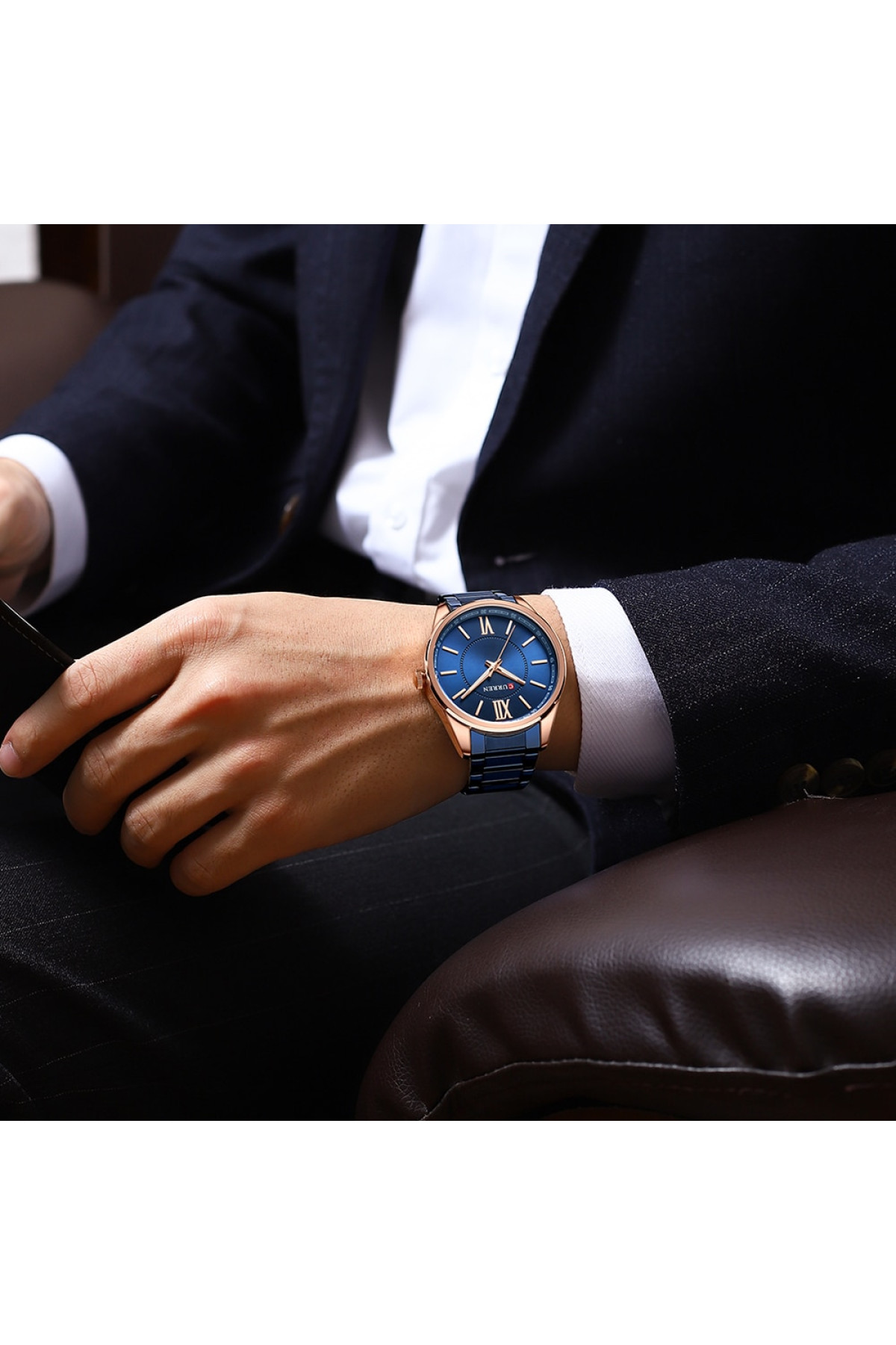 Наручні годинники Curren Curren Curren 8423 Blue-Gold