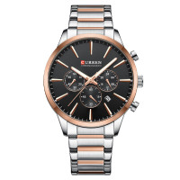 Наручні годинники Curren Curren Curren 8435 Silver-Rose Gold-Black