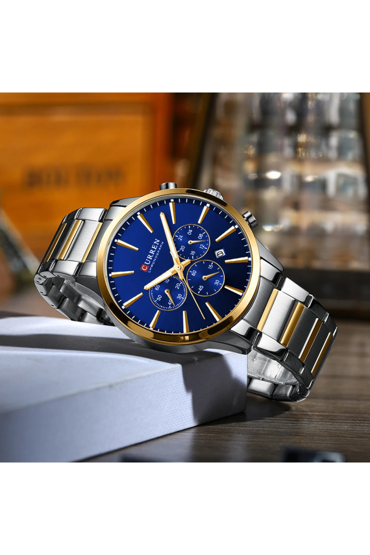 Наручні годинники Curren Curren Curren 8435 Silver-Gold-Blue