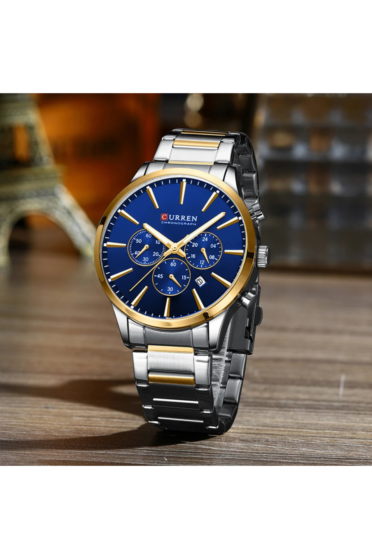 Наручні годинники Curren Curren Curren 8435 Silver-Gold-Blue
