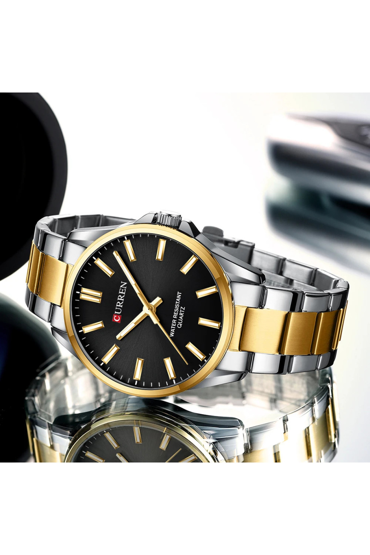 Наручні годинники Curren Curren Curren 9090 Silver-Gold-Black