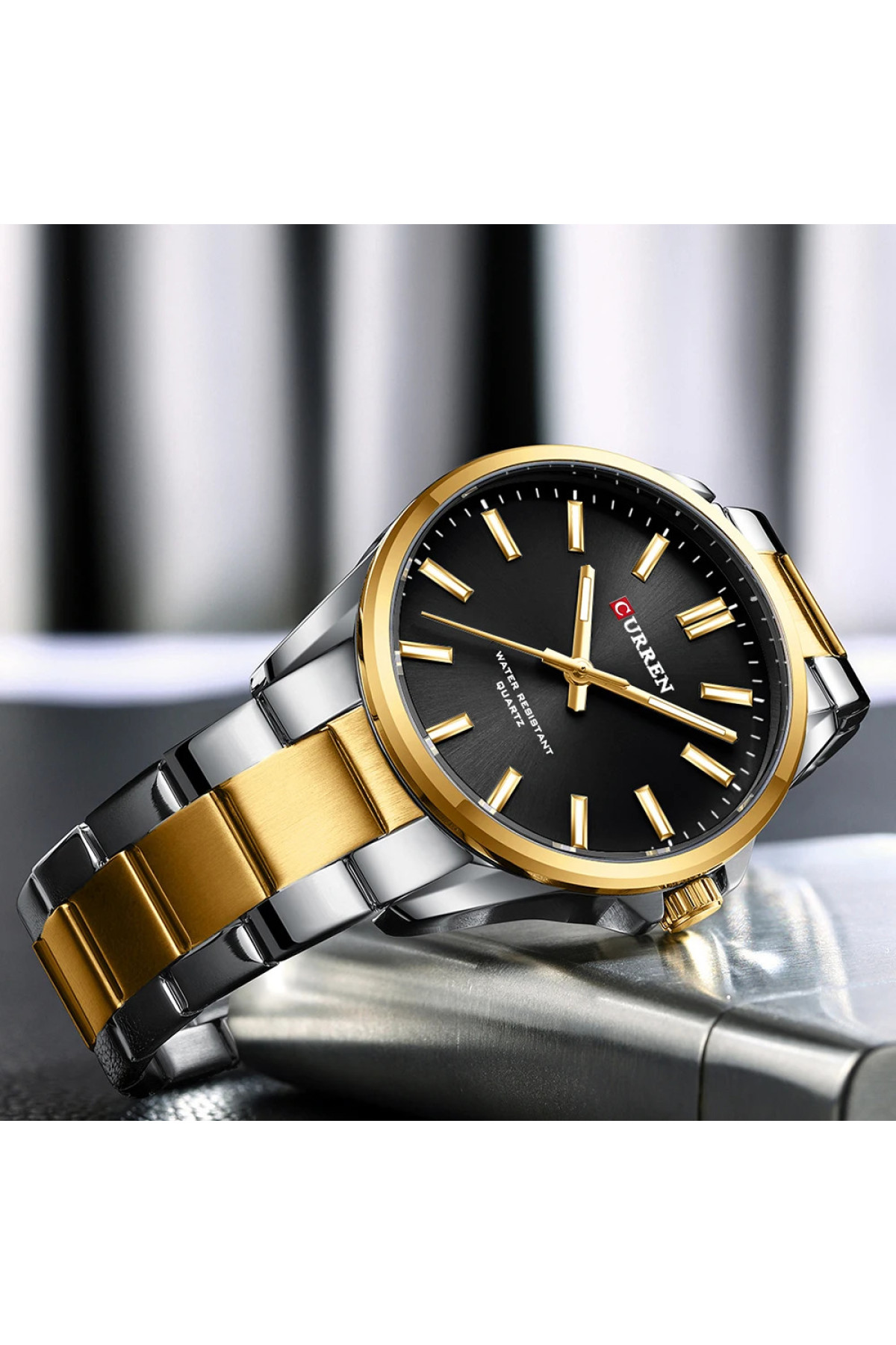 Наручні годинники Curren Curren Curren 9090 Silver-Gold-Black