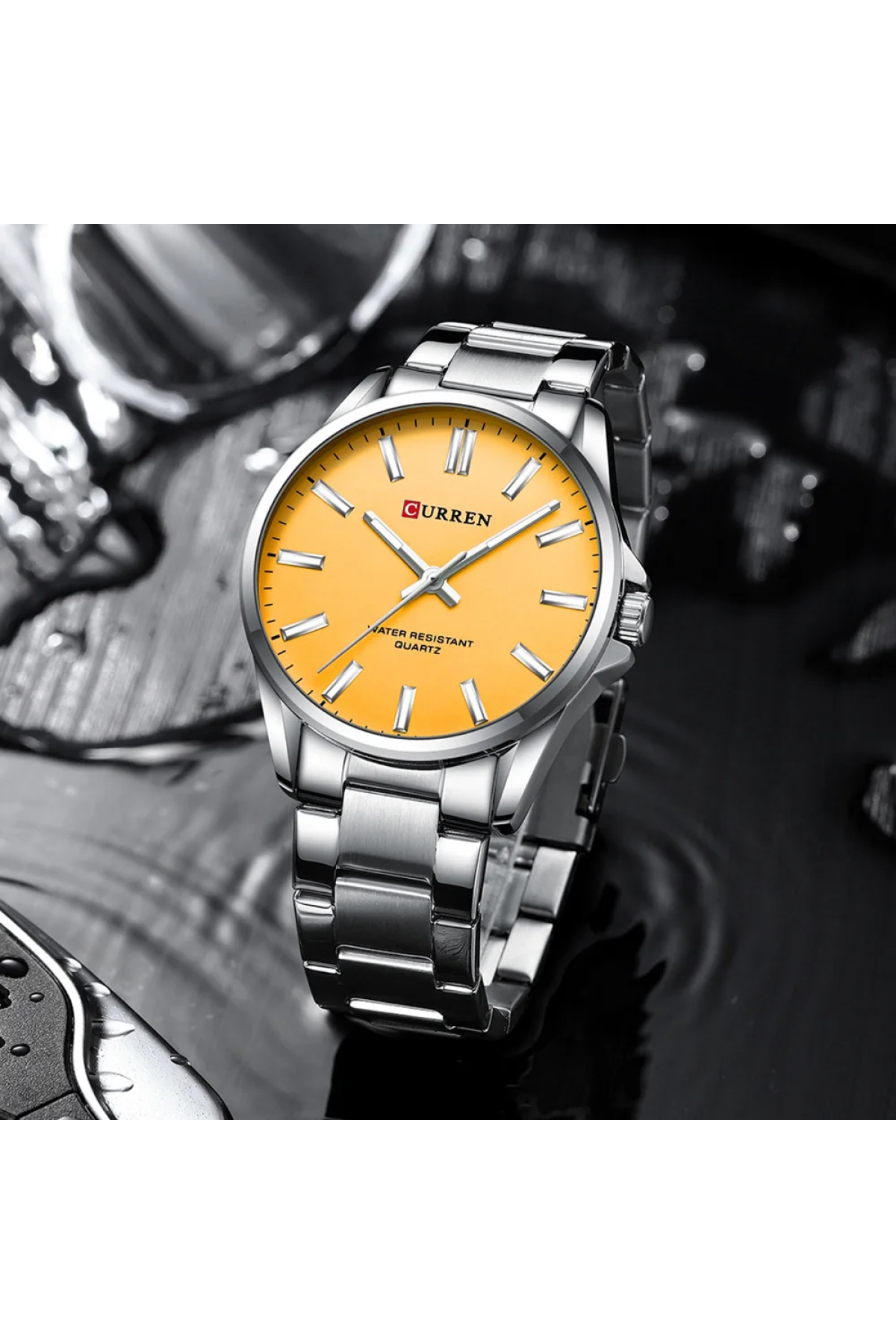 Наручні годинники Curren Curren Curren 9090 Silver-Orange