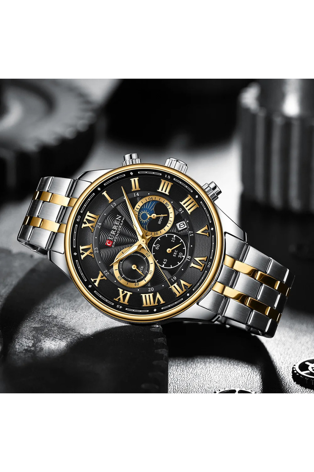 Наручні годинники Curren Curren Curren 8427 Silver-Gold-Black
