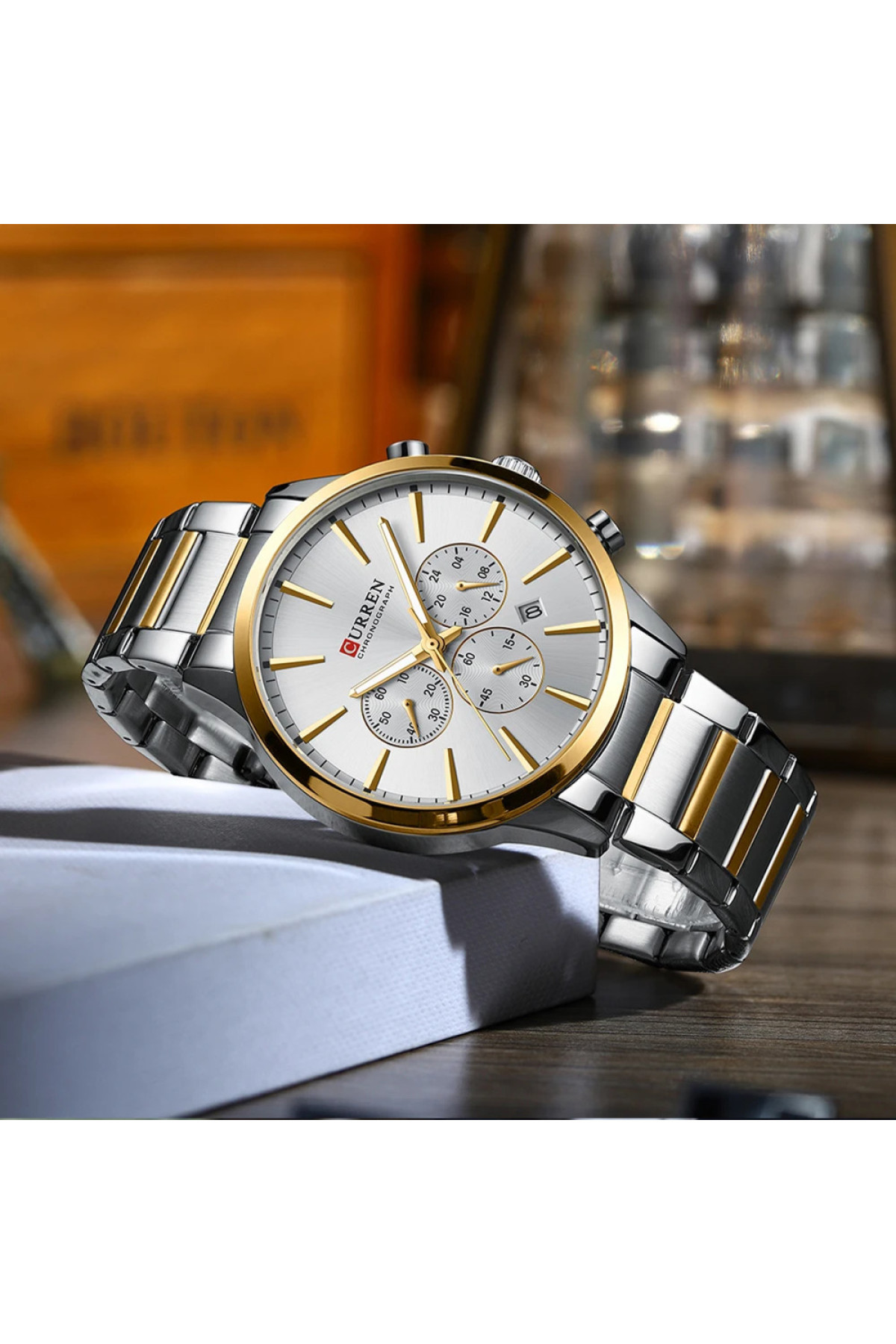 Наручні годинники Curren Curren Curren 8435 Silver-Gold-Silver