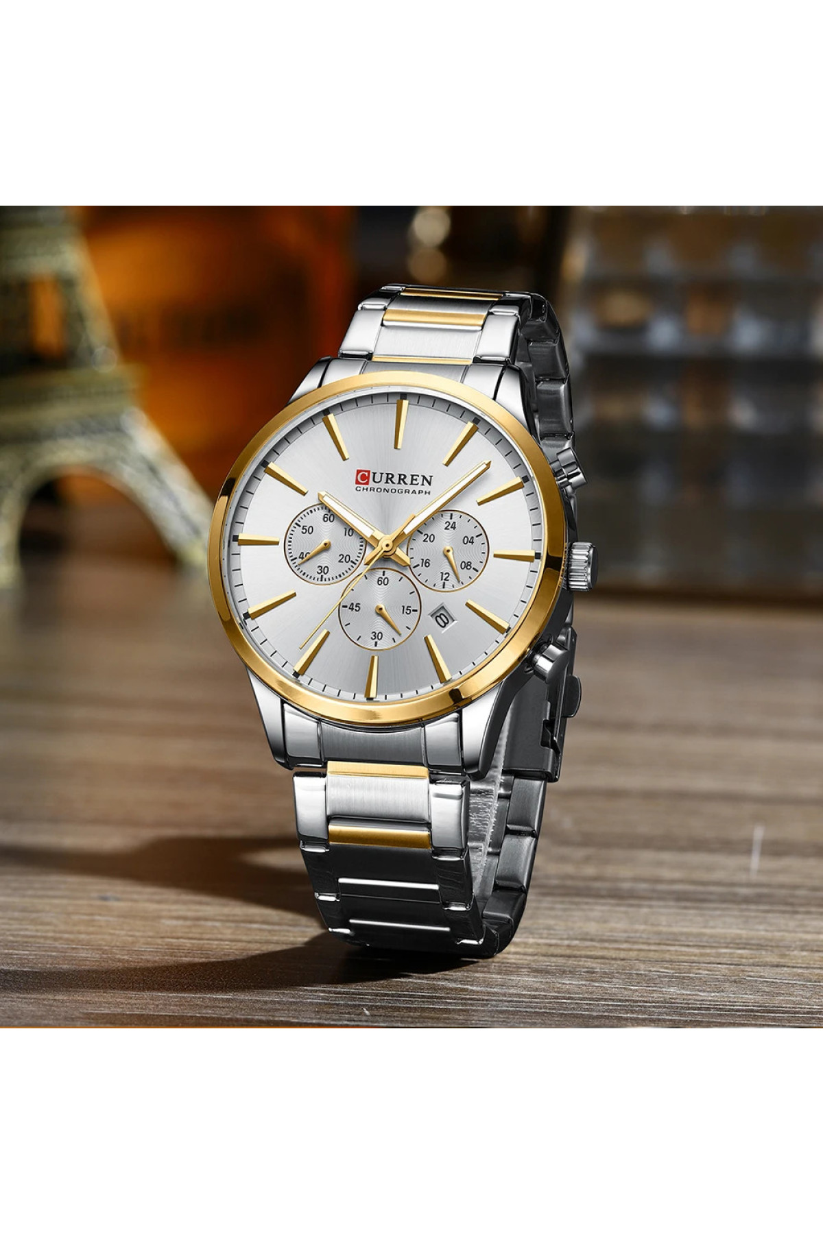 Наручні годинники Curren Curren Curren 8435 Silver-Gold-Silver