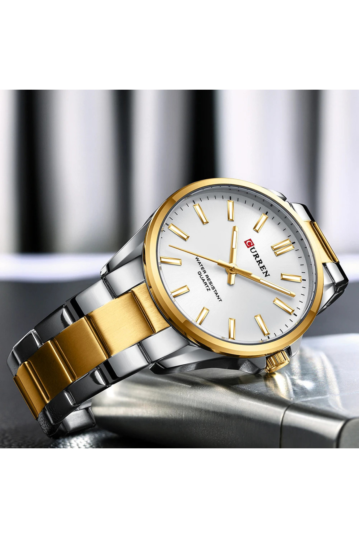 Наручні годинники Curren Curren Curren 9090 Silver-Gold-Silver