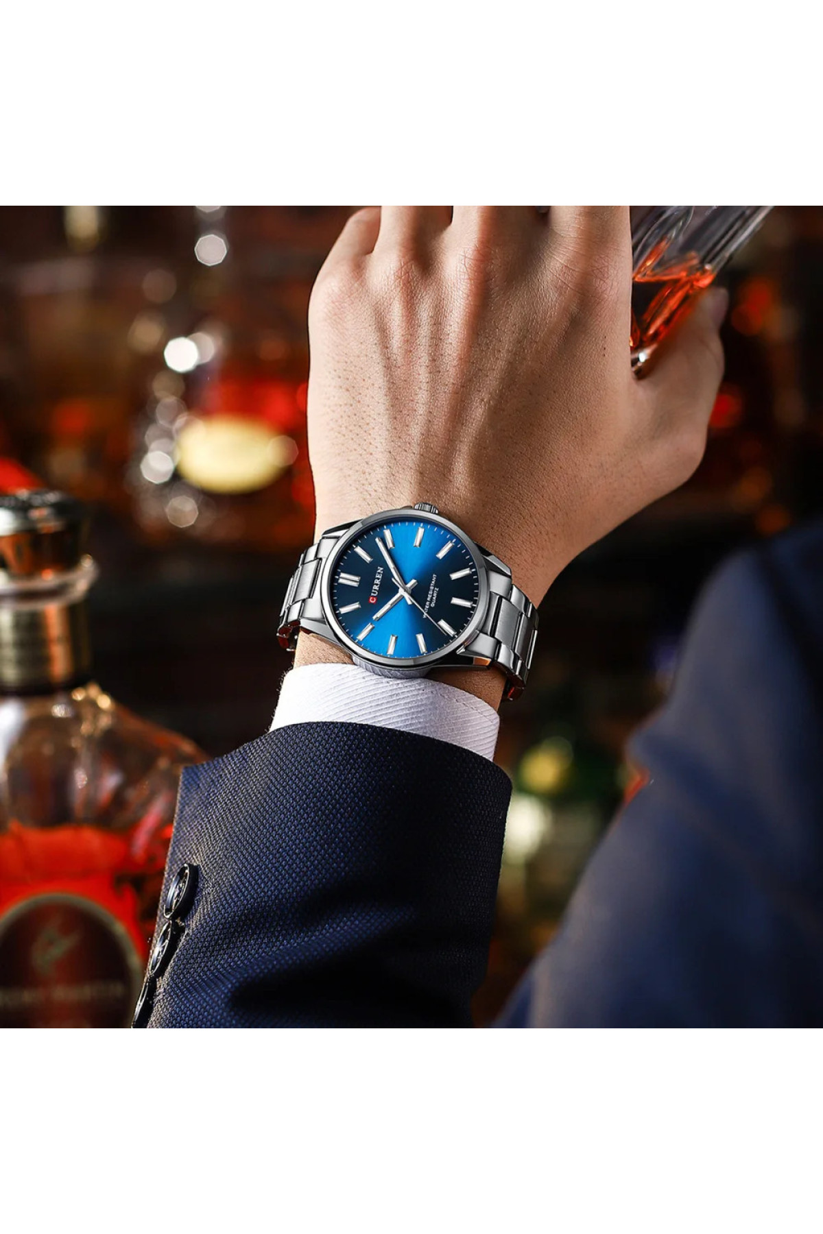 Наручні годинники Curren Curren Curren 9090 Silver-Blue