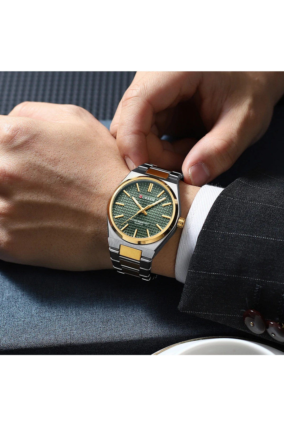 Наручні годинники Curren Curren Curren 8439 Silver-Gold-Green