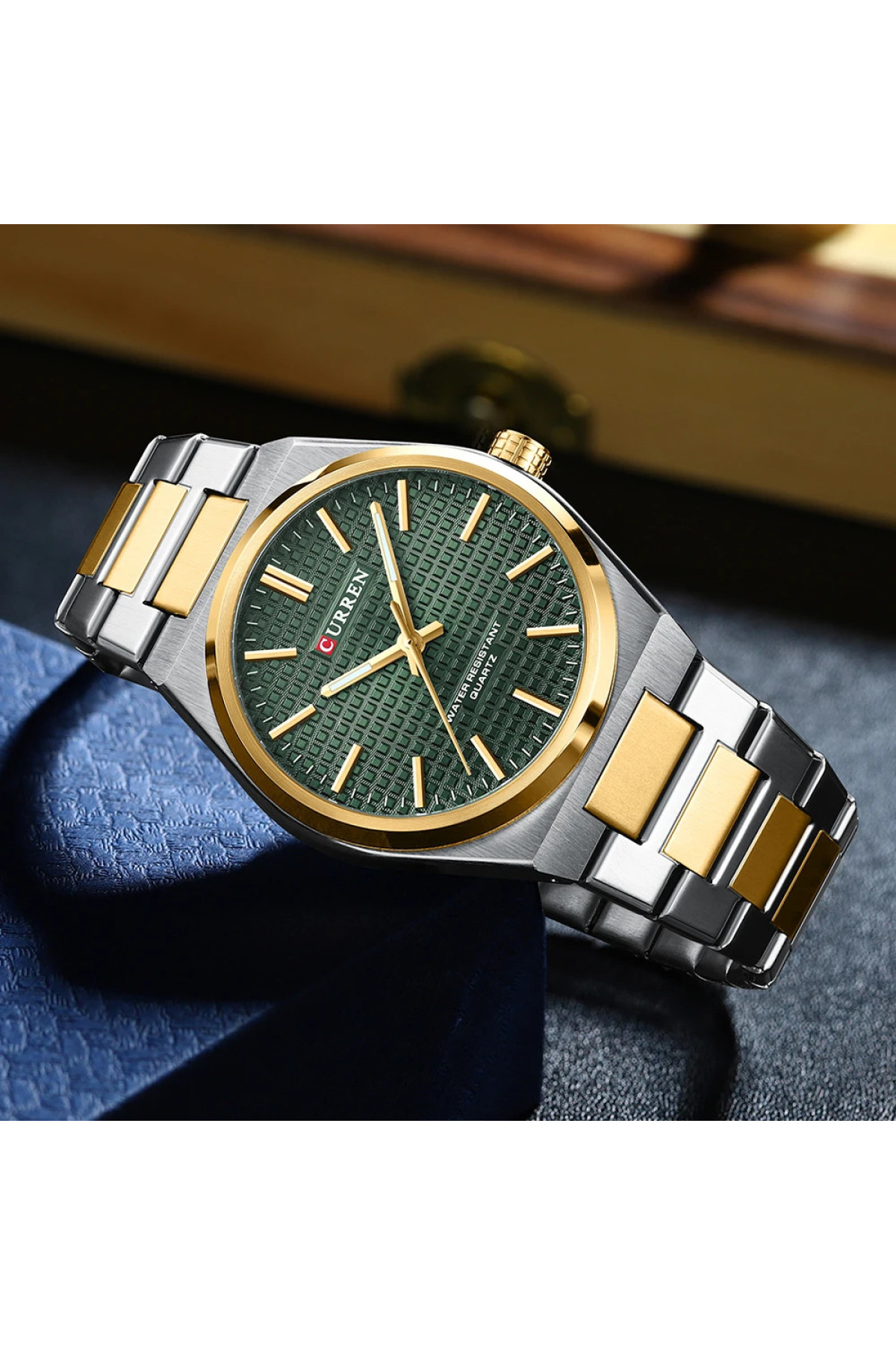 Наручні годинники Curren Curren Curren 8439 Silver-Gold-Green