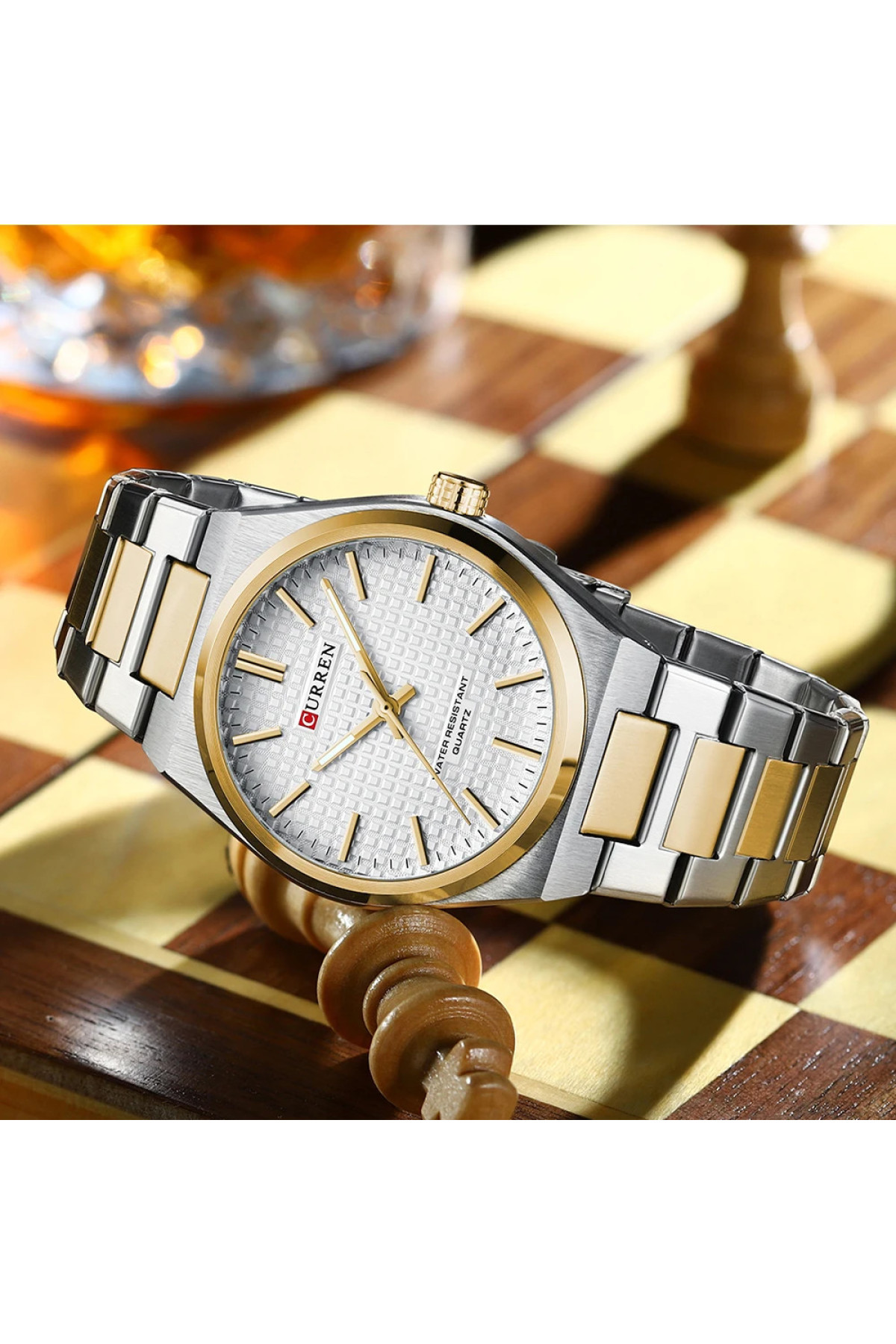 Наручні годинники Curren Curren Curren 8439 Silver-Gold-White
