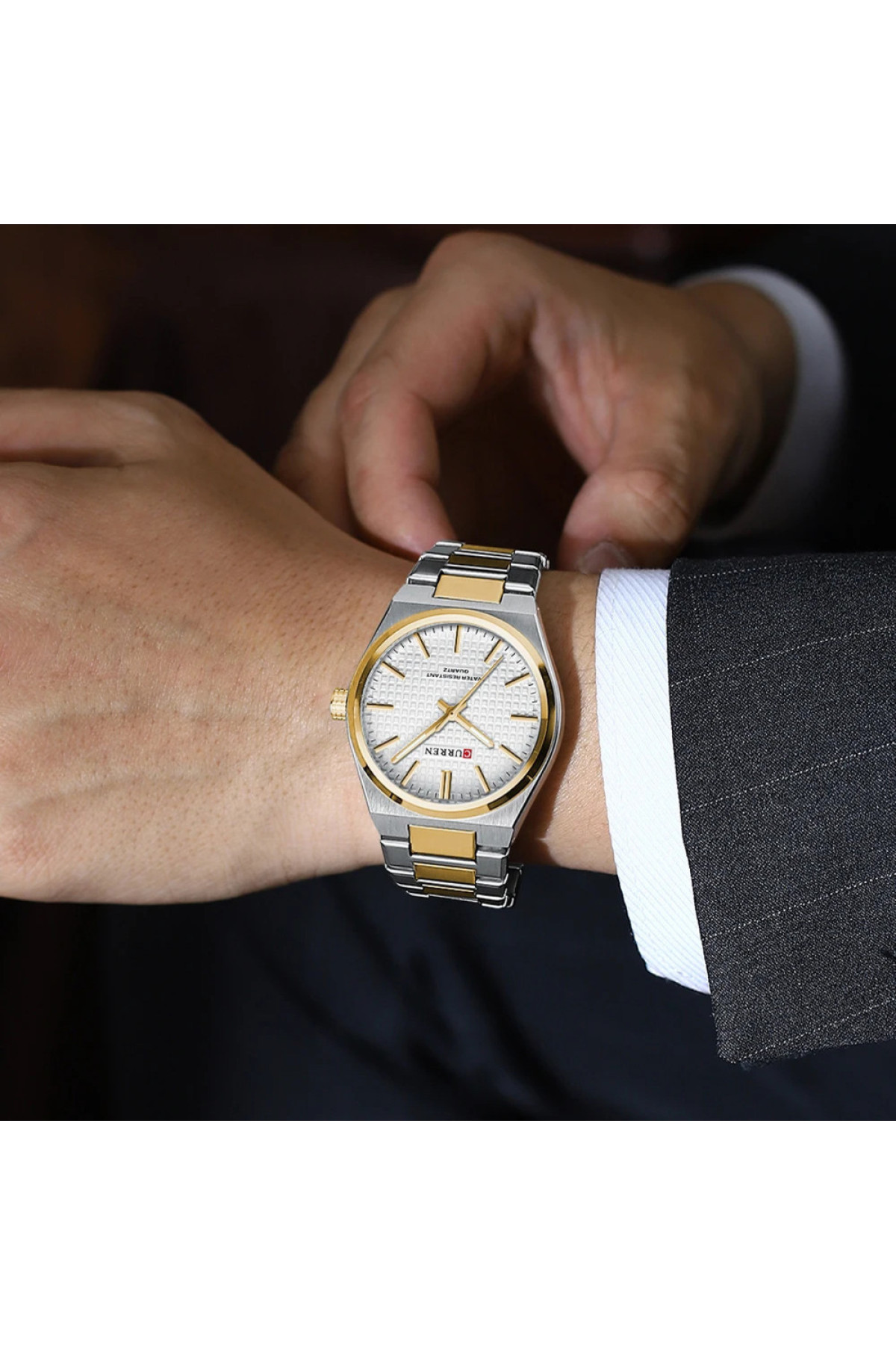 Наручні годинники Curren Curren Curren 8439 Silver-Gold-White
